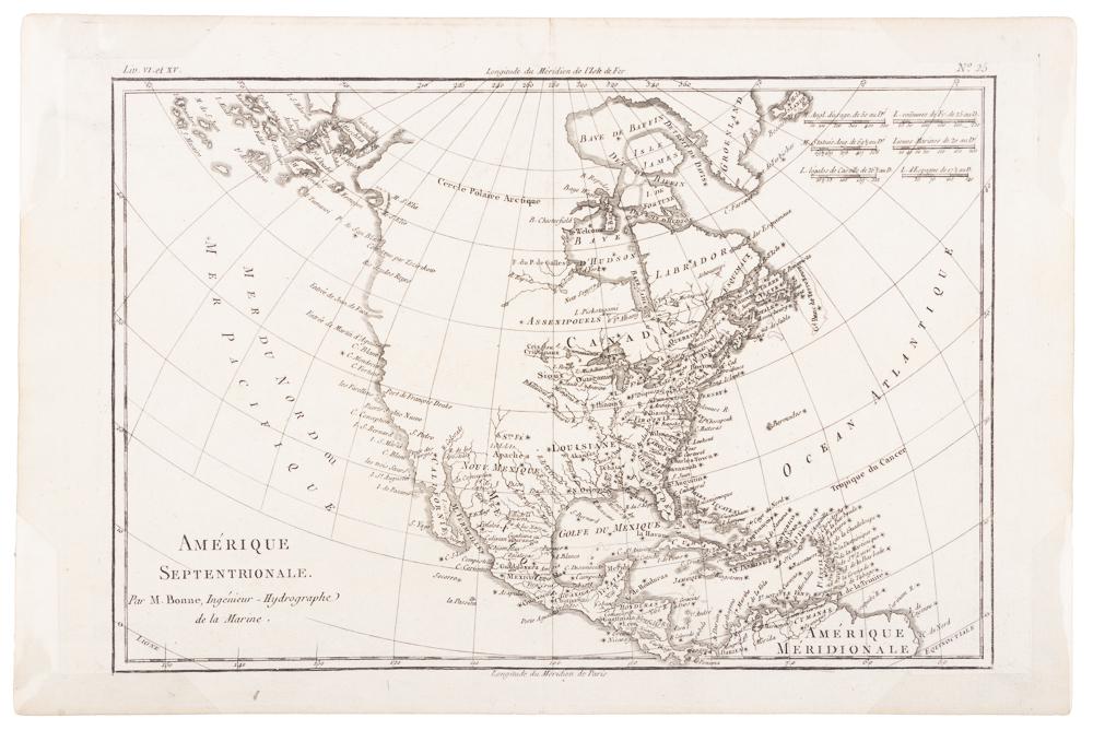 Bonne map of North America 1783 (1 of 1)