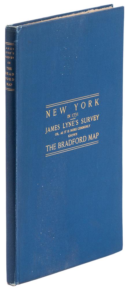Bradford Map of New York City 1/170: Heading: (New York) Author: Andrews, William Loring Title: James Lyne's Survey Or, as It is More Commonly Known the Bradford Map: a Plan of the City of New York at the Time of the Granting of the Mont