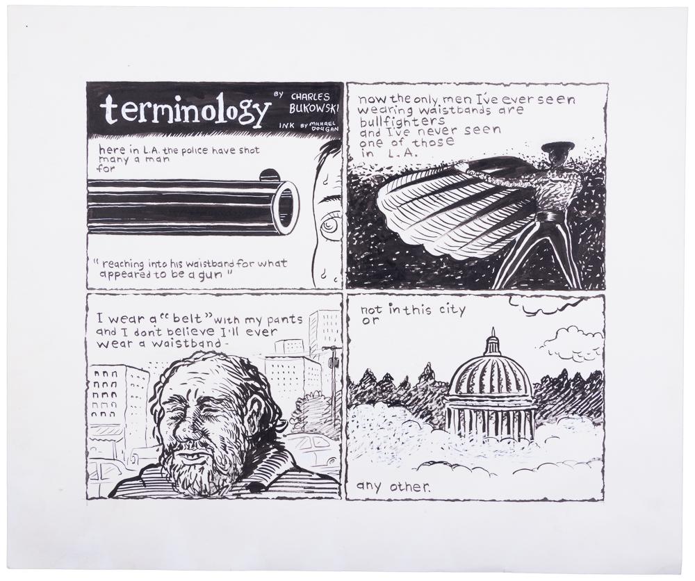 Bukowski poem with original artwork (1 of 1)