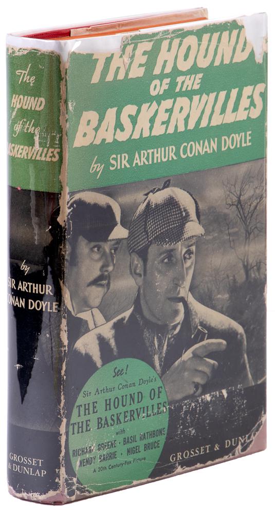 Hound of the Baskervilles w/photoplay jacket.: Heading: Author: Doyle, Arthur Conan Title: The Hound of the Baskervilles Place Published: New York City Publisher:Grosset & Dunlap Date Published: [c.1930s] Description: Red cl