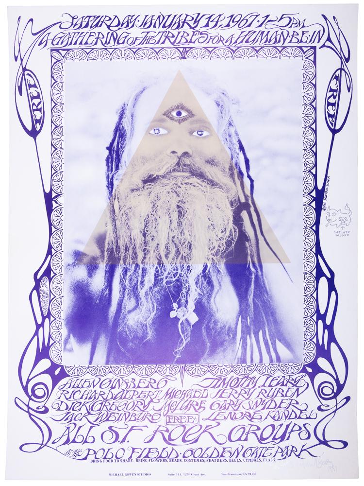 Gathering of the Tribes Human Be-In poster (1 of 3)