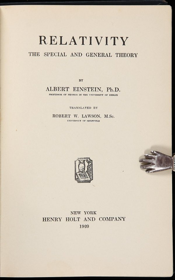 Relativity by Einstein 1920