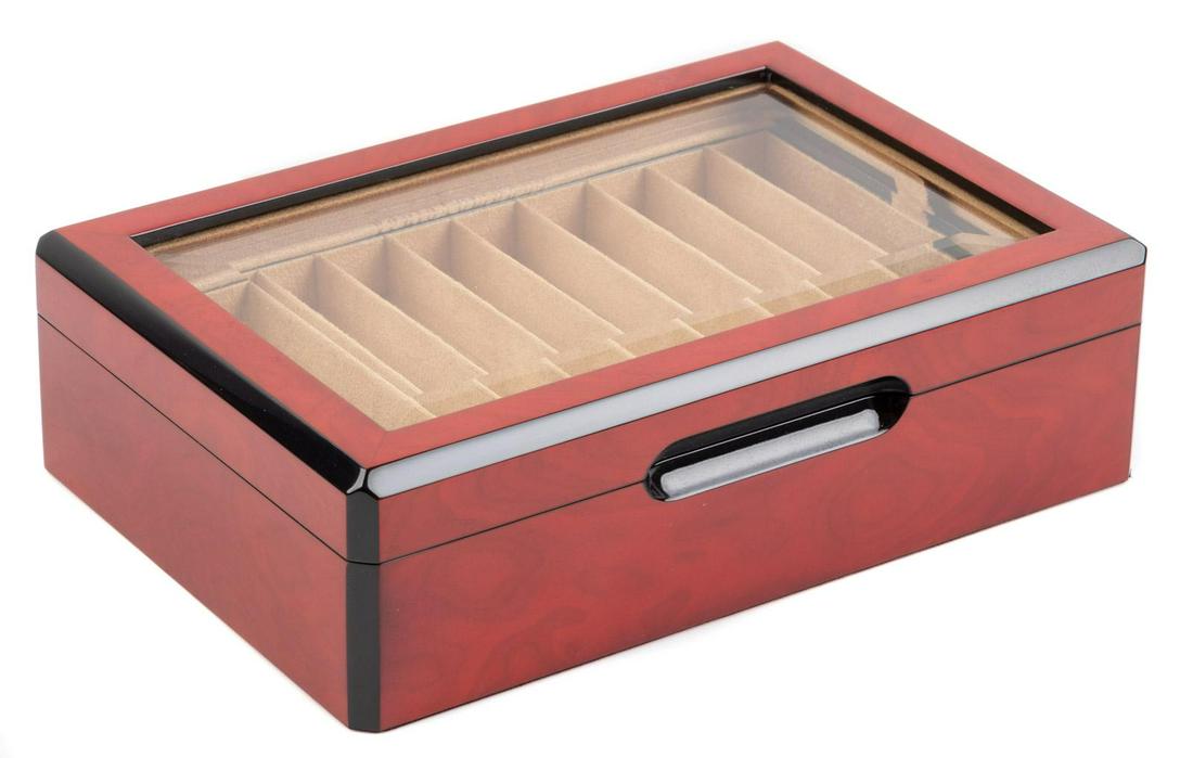VENLO CO. Burl Wood Pen Display Box (1 of 1)