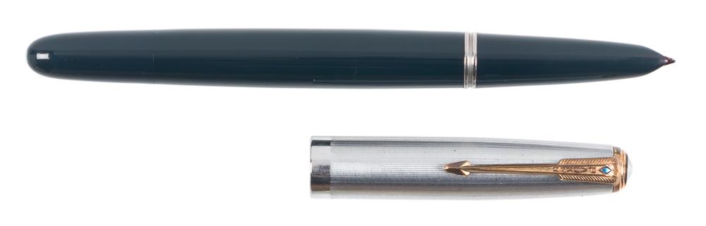 PARKER 51 Vacumatic Blue FP, Aluminum Cap, 1942 (1 of 1)