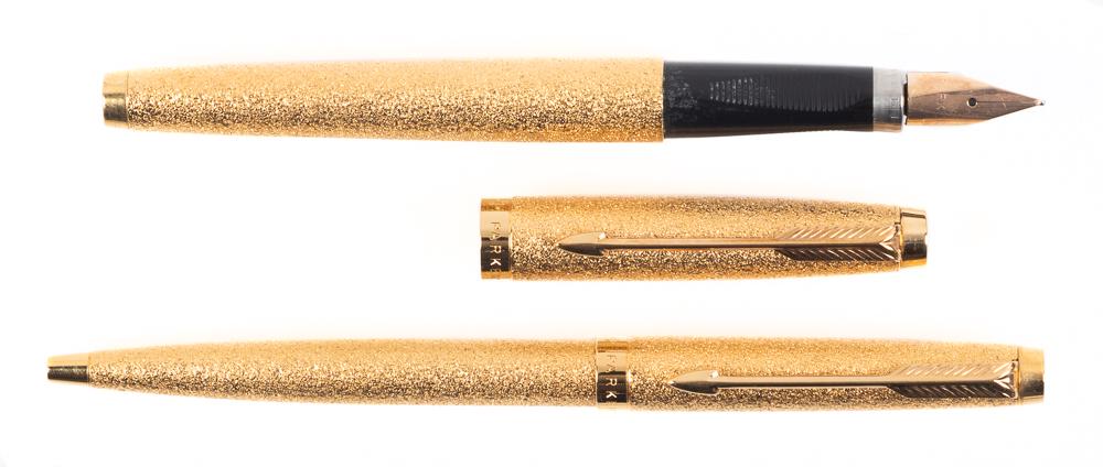 PARKER 75 Treasure Gold FP & BP Set, Very Rare, c.1977 (1 of 1)