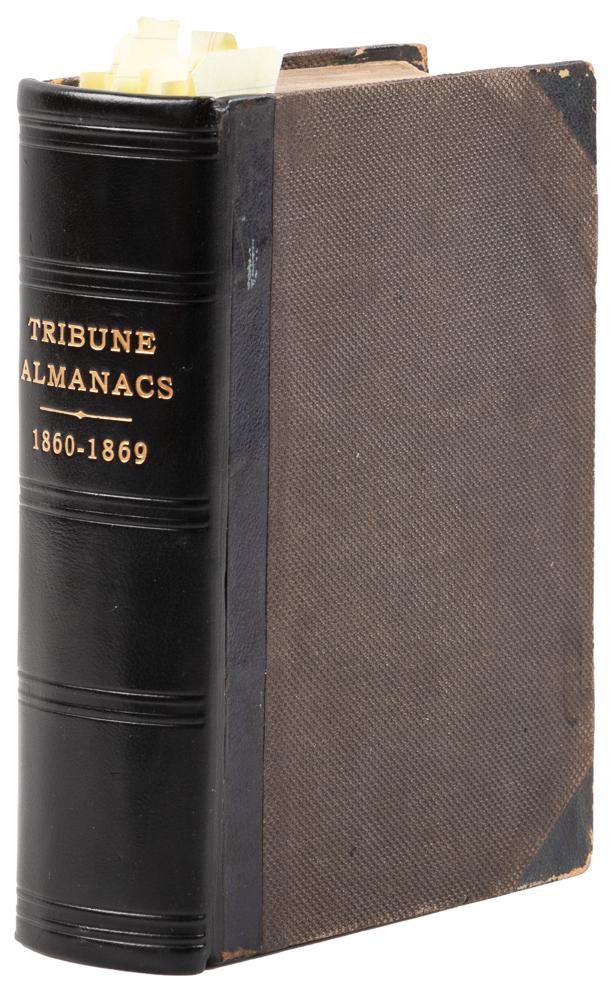 Tribune Almanac, 1860-1869: Heading: (Civil War) Author: Title: The Tribune Almanac Place Published: New York Publisher:The Tribune Association Date Published: 1860-1869 Description: 10 vols. in 1. 17.6c12