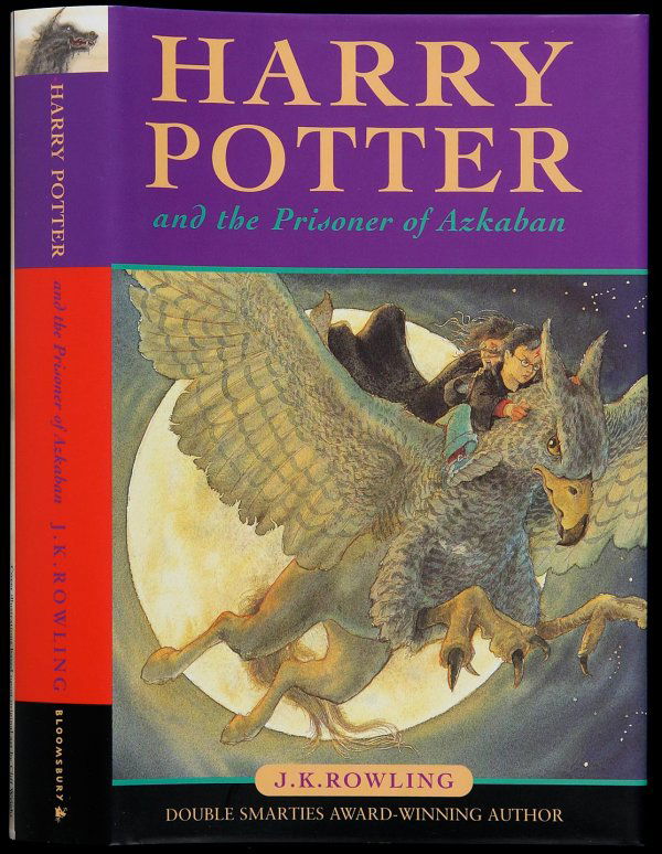 H Potter & Prisoner of Azkaban 1st ed, 3rd ptg: Title: Harry Potter and the Prisoner of Azkaban. Author: Rowling, J.K. Description: 7¾x5, color pictorial boards based upon an illustration by Cliff Wright, matching jacket. First Edition, Third Stat