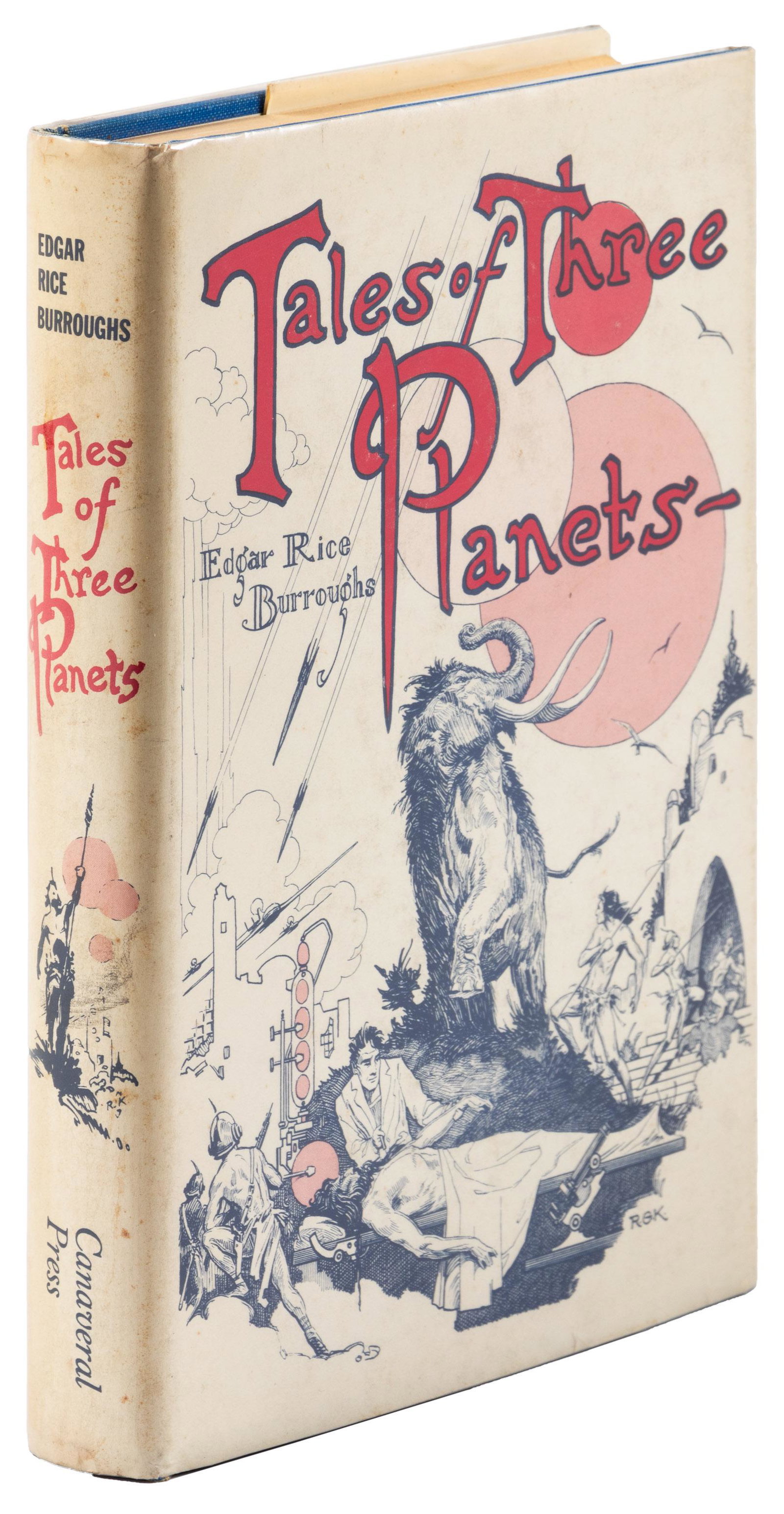 Edgar Rice Burroughs Tales of Three Planets: Heading: Author: Burroughs, Edgar Rice Title: Tales of Three Planets Place Published: New York Publisher:Canaveral Press Date Published: 1964 Description: Illustrated by Roy G.