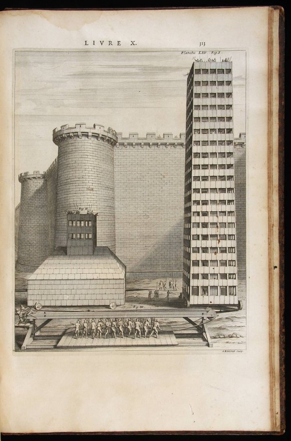 1673 Edition of Vitruvius d'Architecture: Title: Les Dix Livres d'Architecture Corrigez et Traduits Nouvellement en Francois, Avec des Notes & des Figures. Author: Vitruvius. [Vitruvius Pollio, Marcus] Description: [xviii], 325, [16] pp. Engr