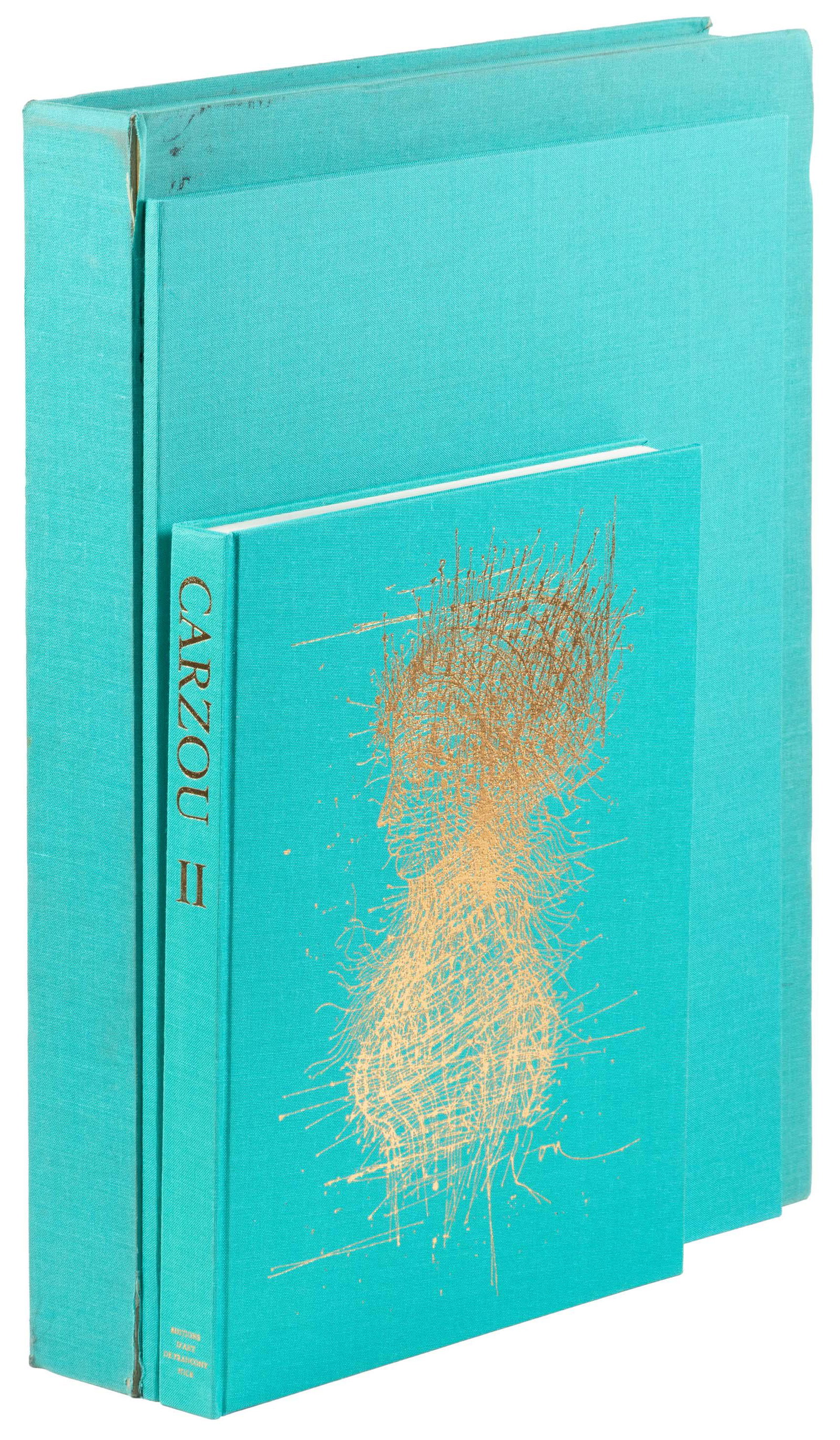 Carzou II: with 6 signed lithographs in portfolio: Heading: Author: Carzou, [Jean] Title: Carzou II: Graveur et Lithographe / Engraver and Lithographer / Graveur und Lithograph Place Published: Nice Publisher:Editions d'Art de Francony Date Publ