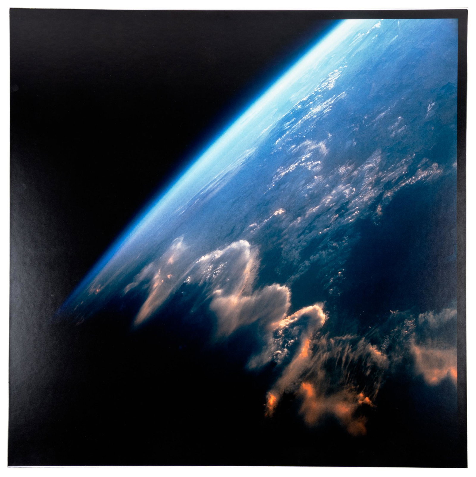 C-Print signed by Michael Light: Heading: Author: Light, Michael Title: Sunset over the Andes, Photographed by James Lovell, Gemini 7, December 4-18, 1965. From the project Full Moon by Michael Light Place Published: No place Publis