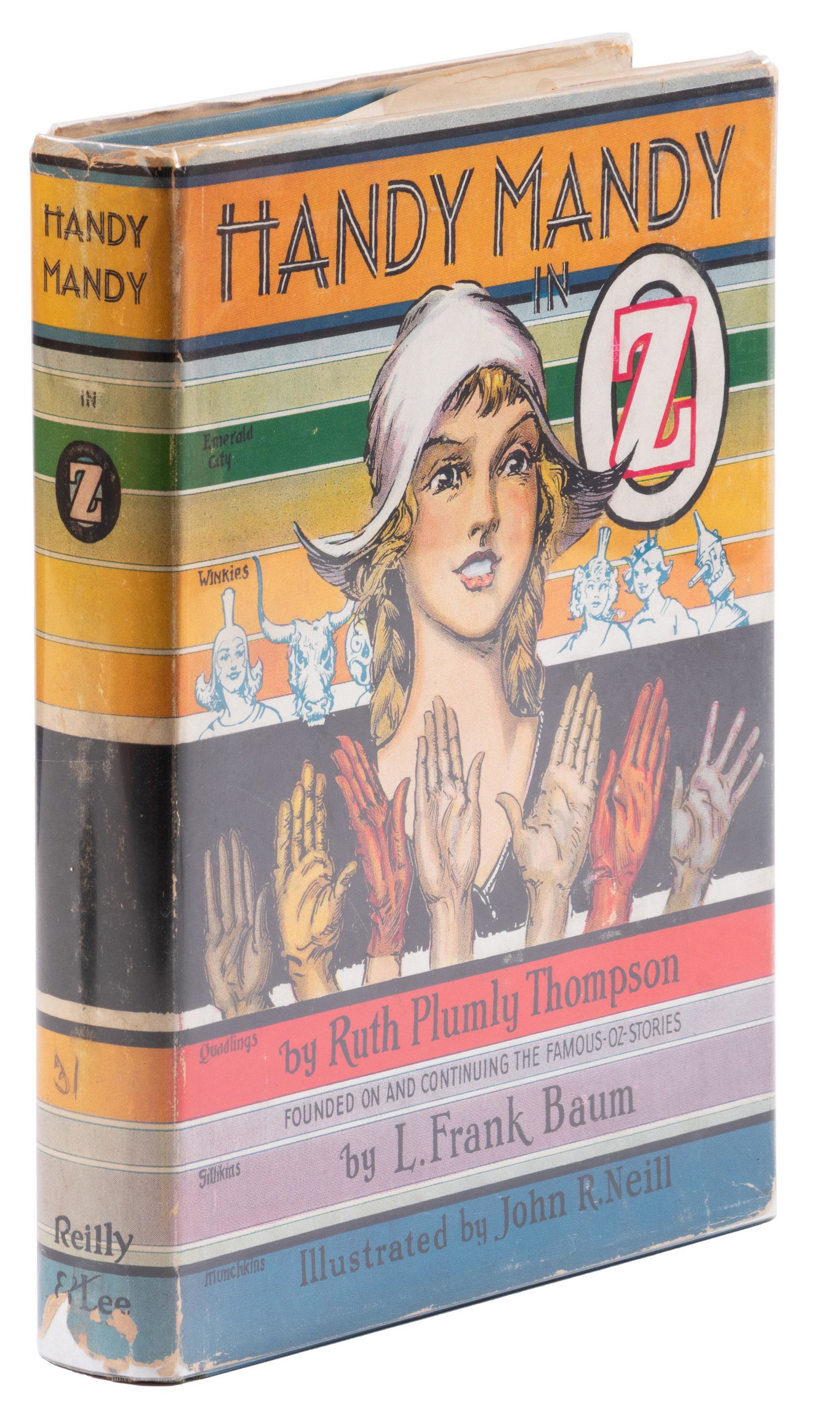 Handy Mandy in Oz 1st edition w/dj: Heading: (Oz) Author: Thompson, Ruth Plumly Title: Handy Mandy in Oz Place Published: Chicago Publisher:Reilly & Lee Date Published: [1937] Description: 271 pp. Illustrated by Jo