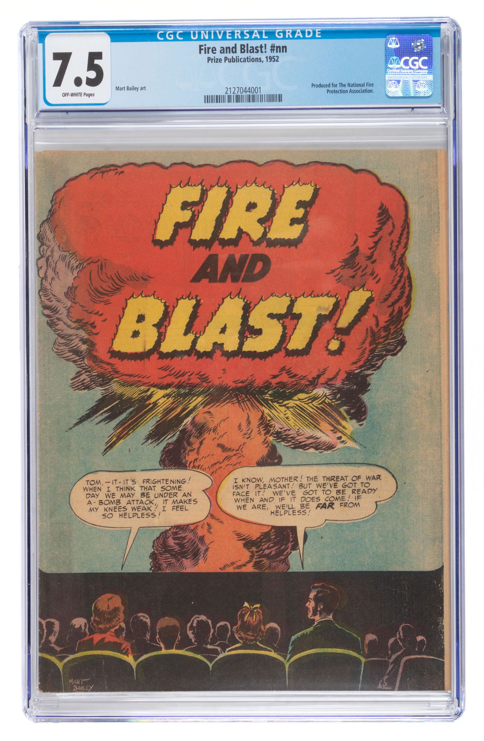 FIRE AND BLAST! * CGC 7.5 * Nuclear War Preparedness (1 of 2)