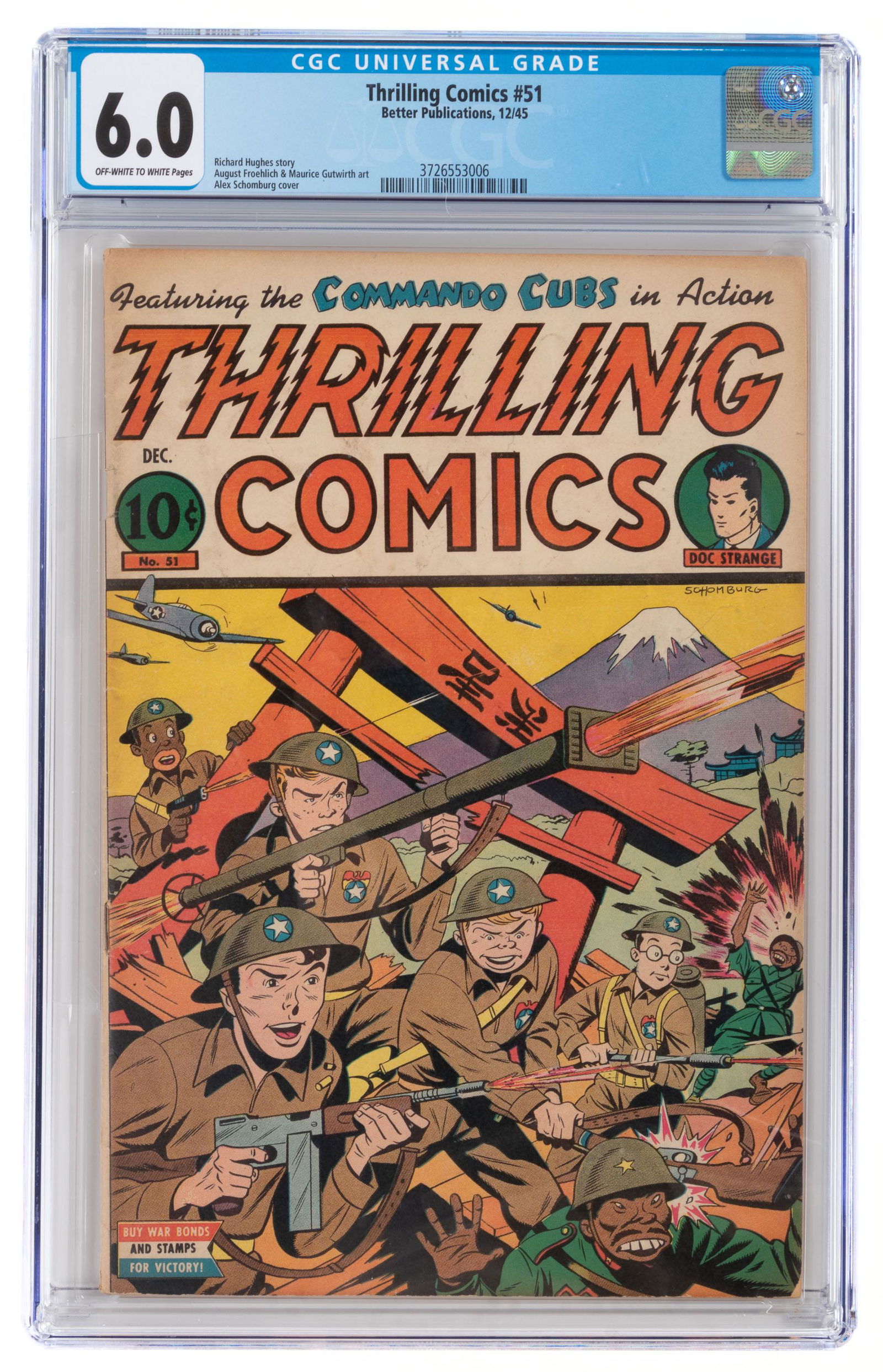 THRILLING COMICS #51 * CGC 6.0 * Ebony Clone in the War (1 of 2)