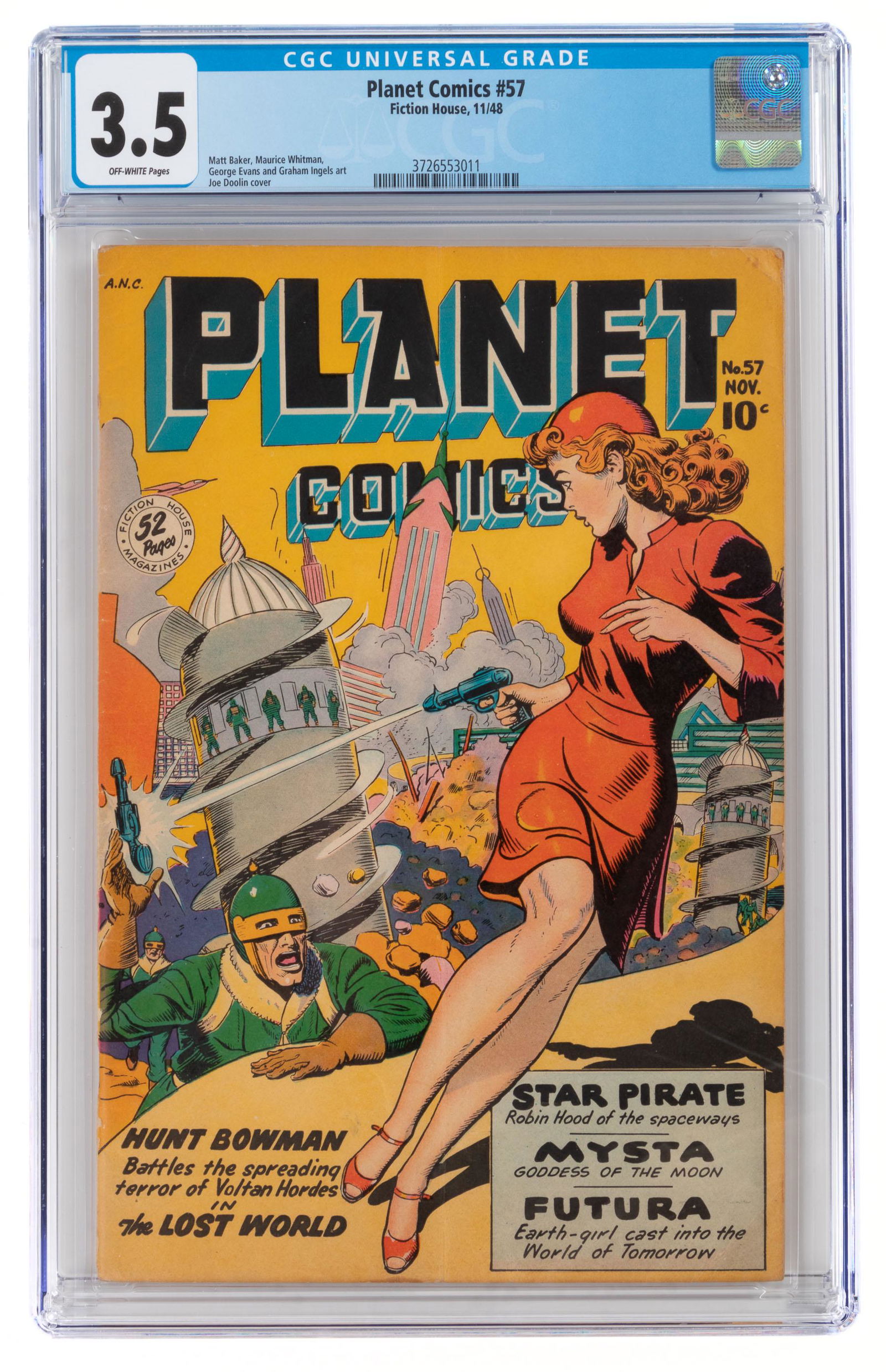 PLANET COMICS #57 * CGC 3.5 * Matt BAKER * Graham (1 of 2)