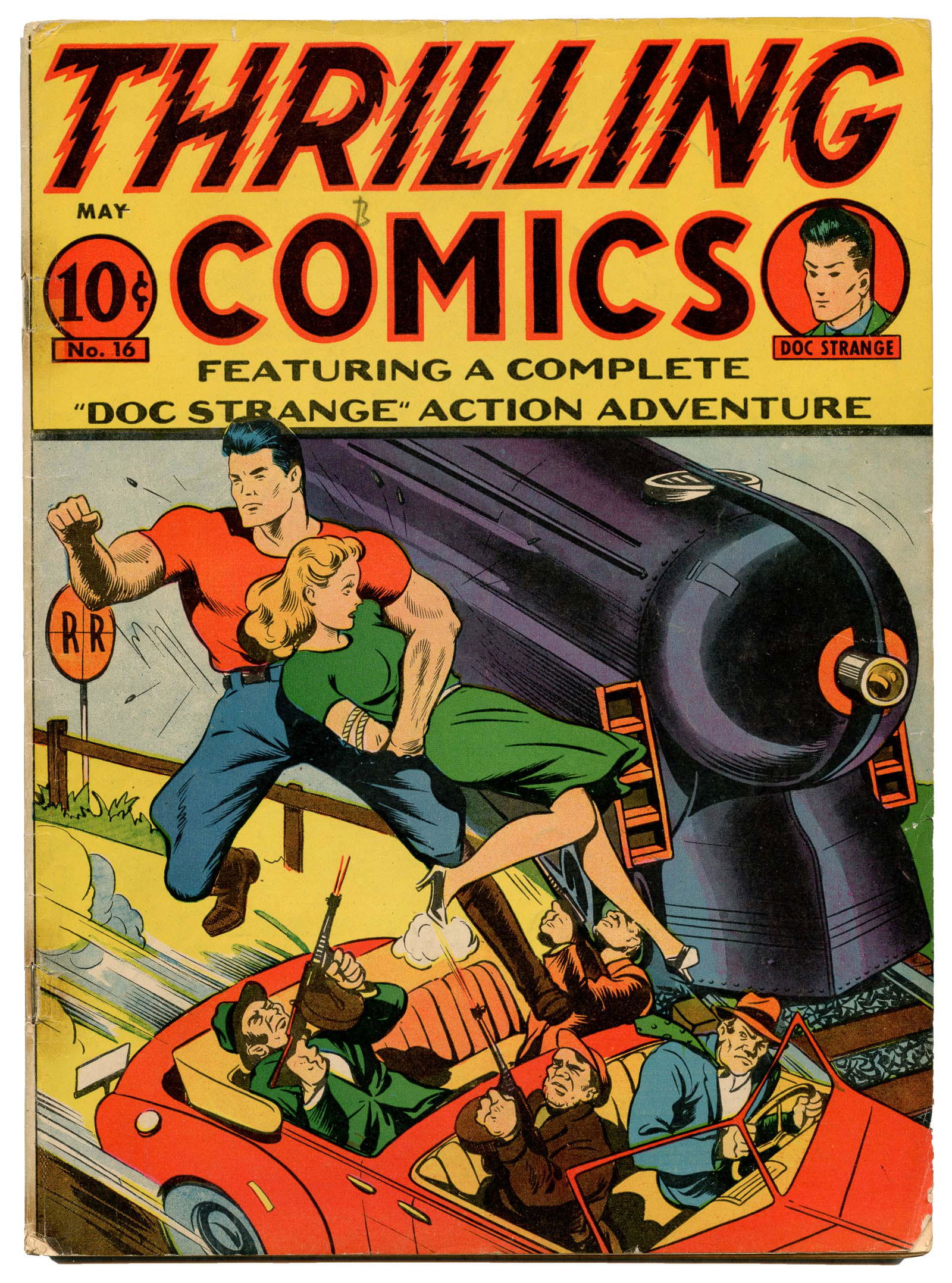 THRILLING COMICS #16 * 4.0. * The Original DOC STRANGE (1 of 2)