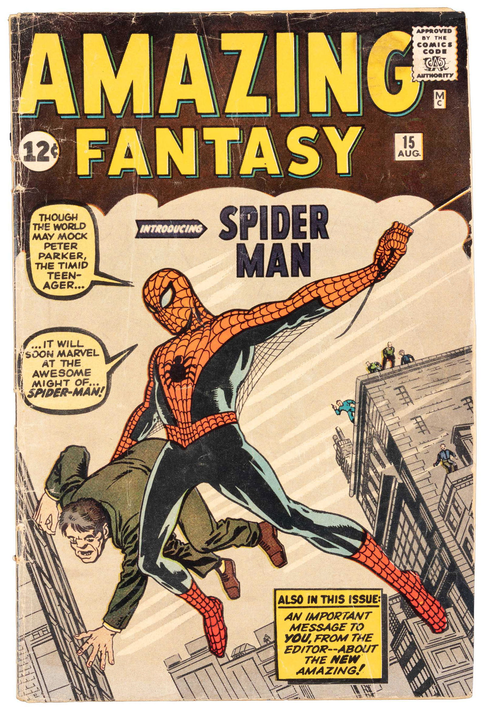 AMAZING FANTASY #15 * 1st Appearance: SPIDER-MAN * (1 of 7)