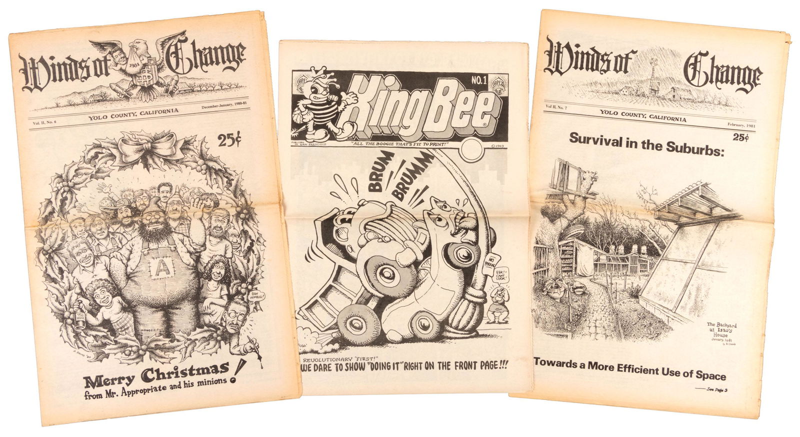R. Crumb: KING BEE #1 and Two Issues of WINDS of (1 of 4)