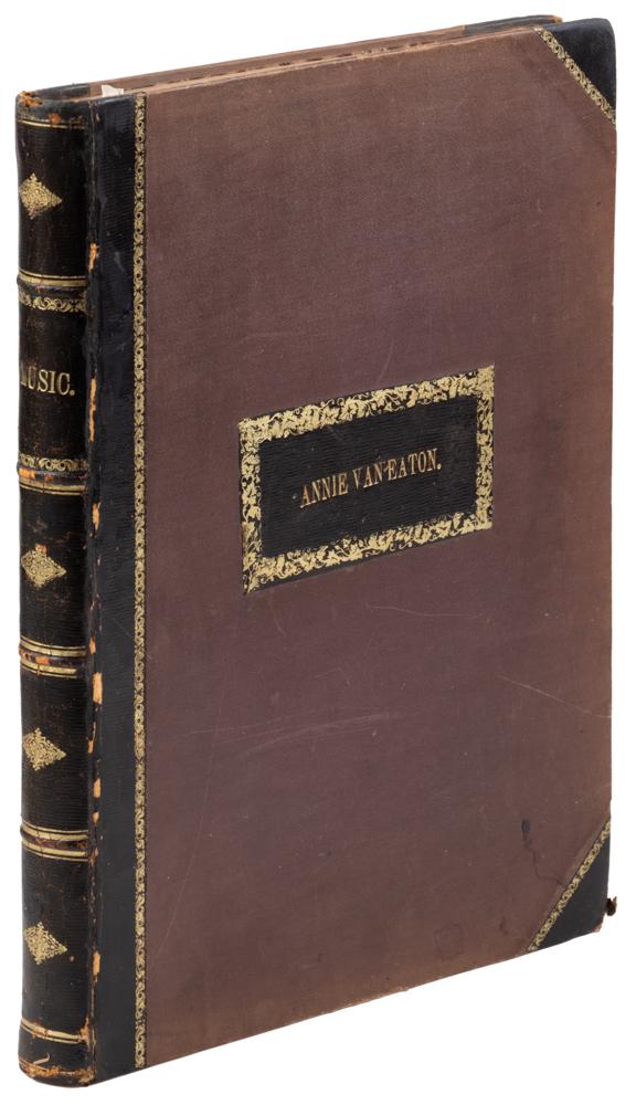 Piano sheet music Civil War era: Heading: (Sheet Music) Author: Title: Bound Collection of twenty-eight 19th Century Piano Scores Place Published: Various places Publisher:Various publishers Date Published: 1848-1871