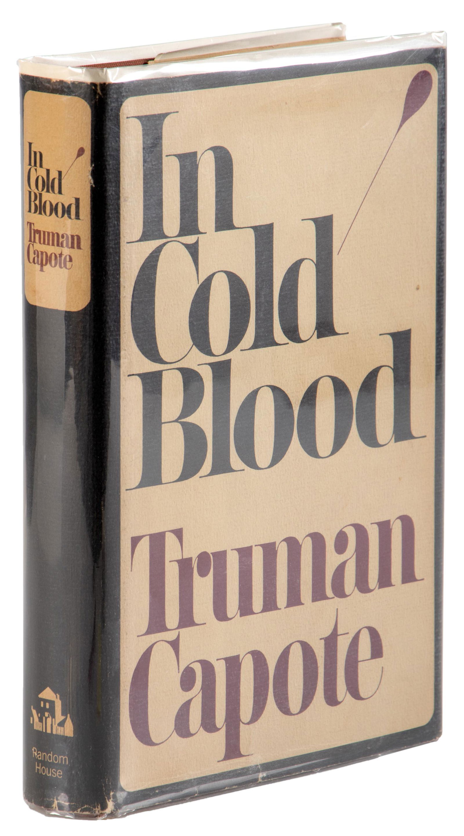 Truman Capote In Cold Blood, 1st Ed.: Heading: Author: Capote, Truman Title: In Cold Blood: A True Account of a Multiple Murder and Its Consequences Place Published: New York Publisher:Random House Date Published: [1965] D
