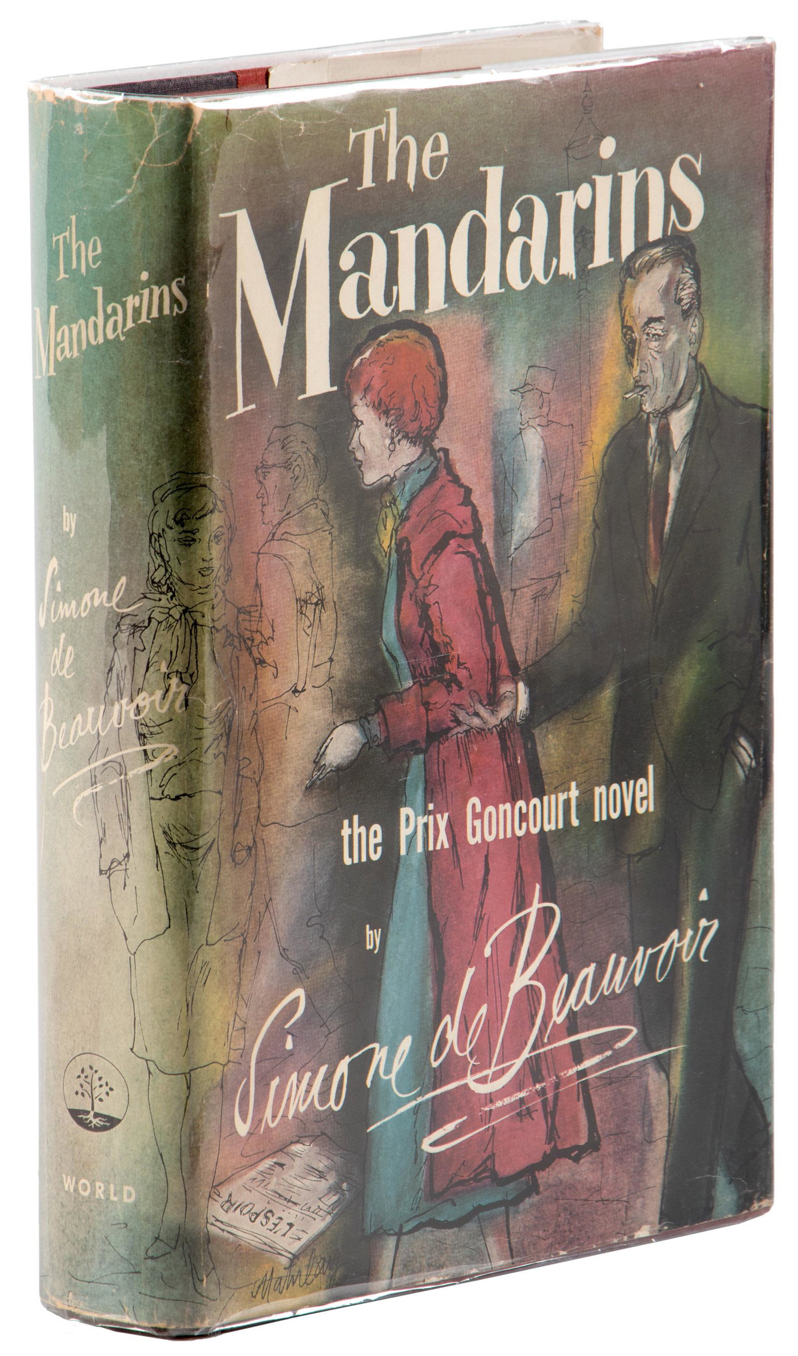 Simone de Beauvoir The Mandarins signed 1/500: Heading: Author: de Beauvoir, Simone Title: The Mandarins Place Published: Cleveland and New York Publisher:World Publishing Date Published: [1956] Description: Black and red cl