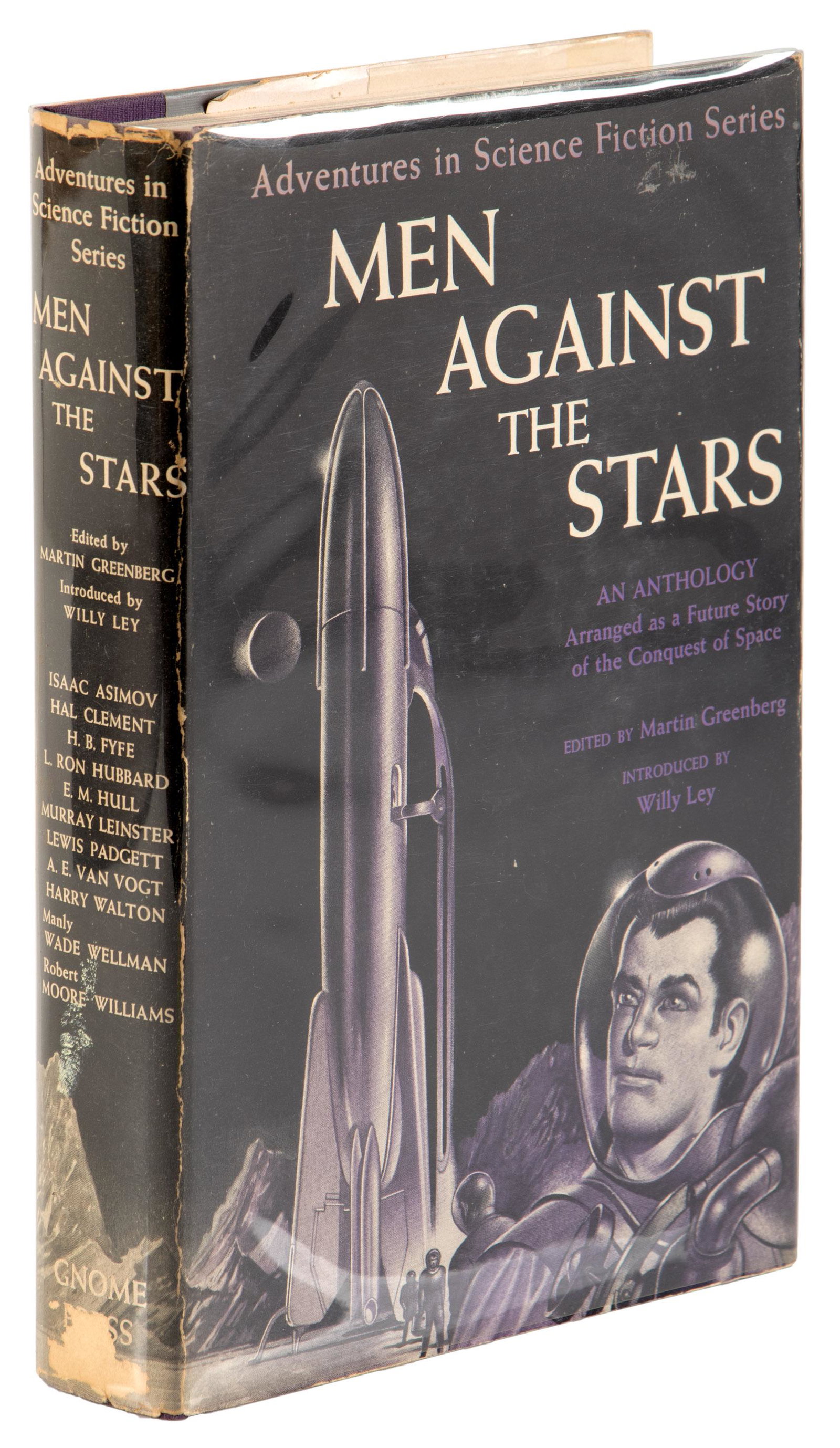 Men Against the Stars: Heading: (Asimov, Isaac) Author: Greenberg, Martin, editor. Title: Men Against the Stars Place Published: New York Publisher:Gnome Press Date Published: [1950] Description: (8vo)