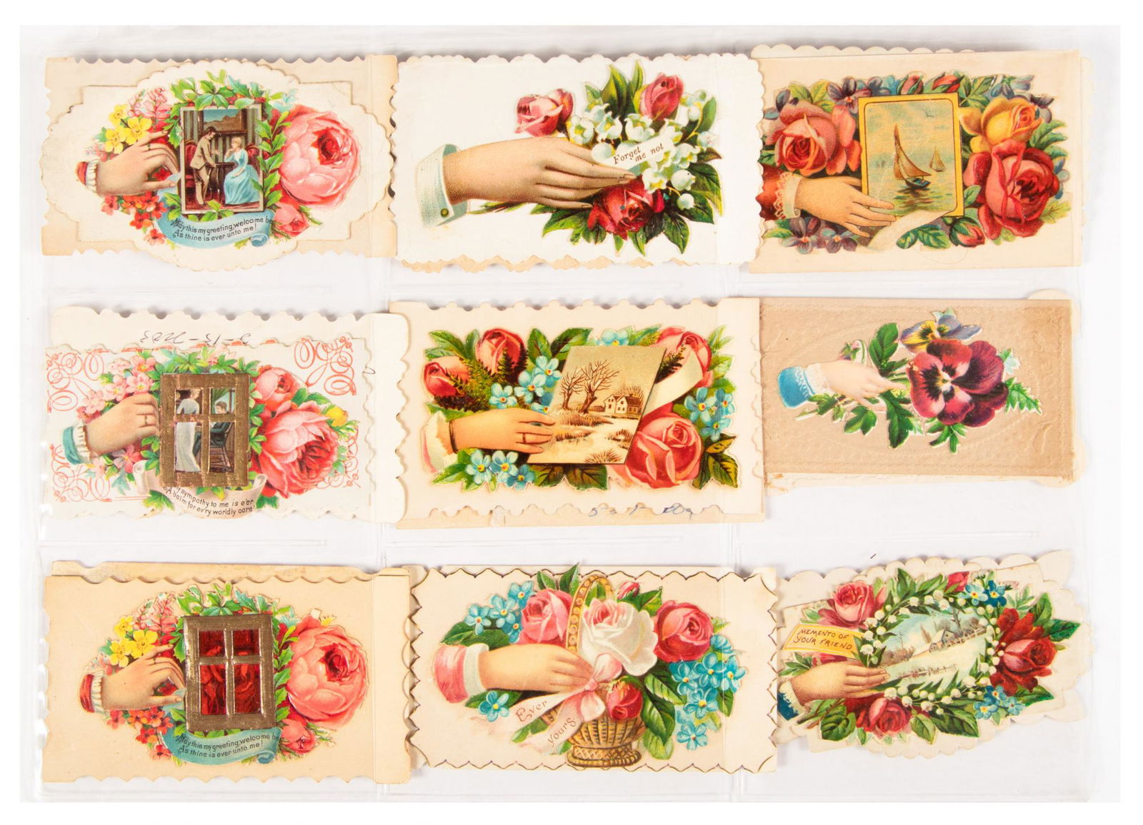 900 Victorian valentines w/ order catalogs (1 of 8)