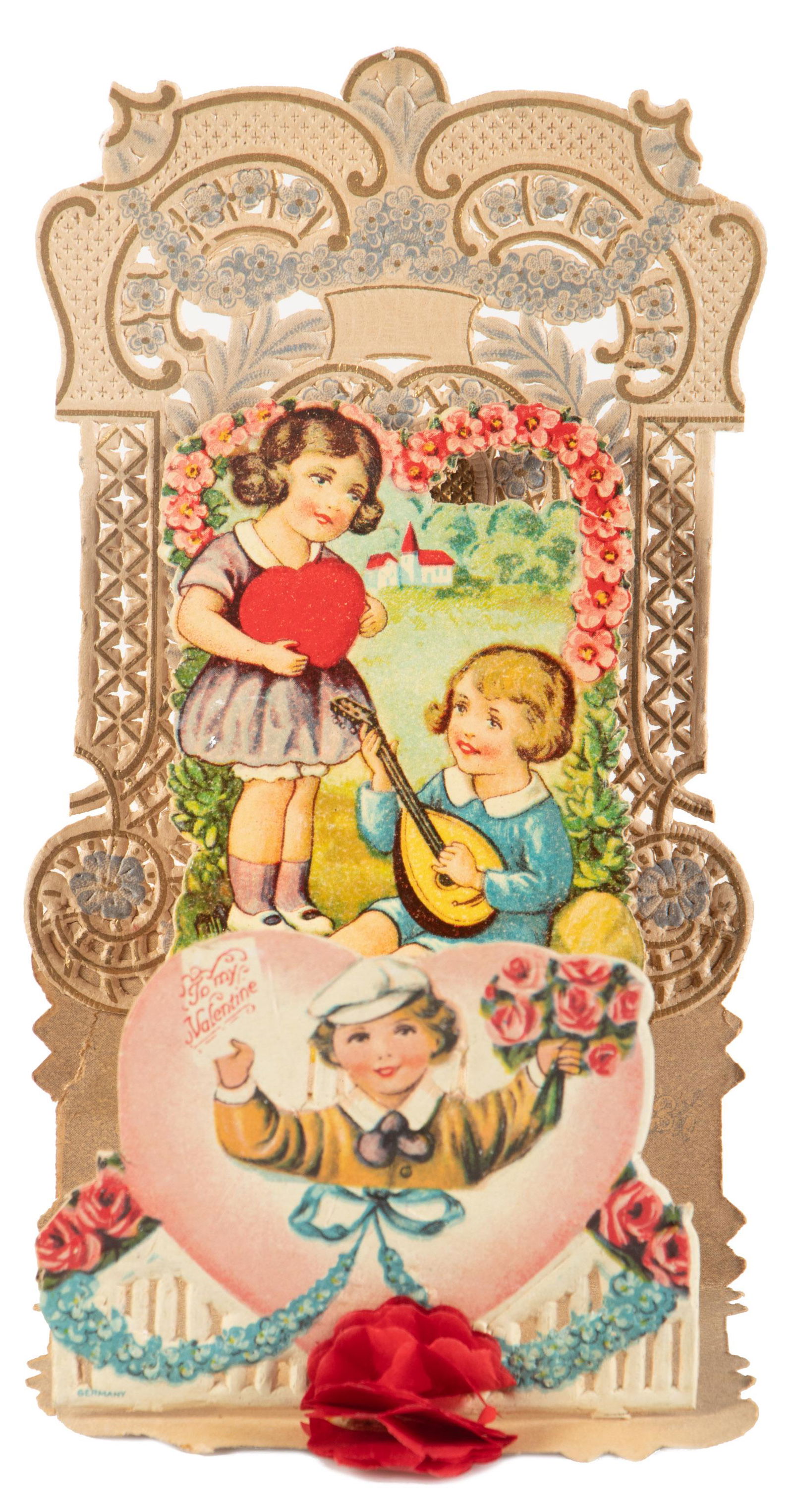 85 Victorian pop-up fold-out Valentines (1 of 3)
