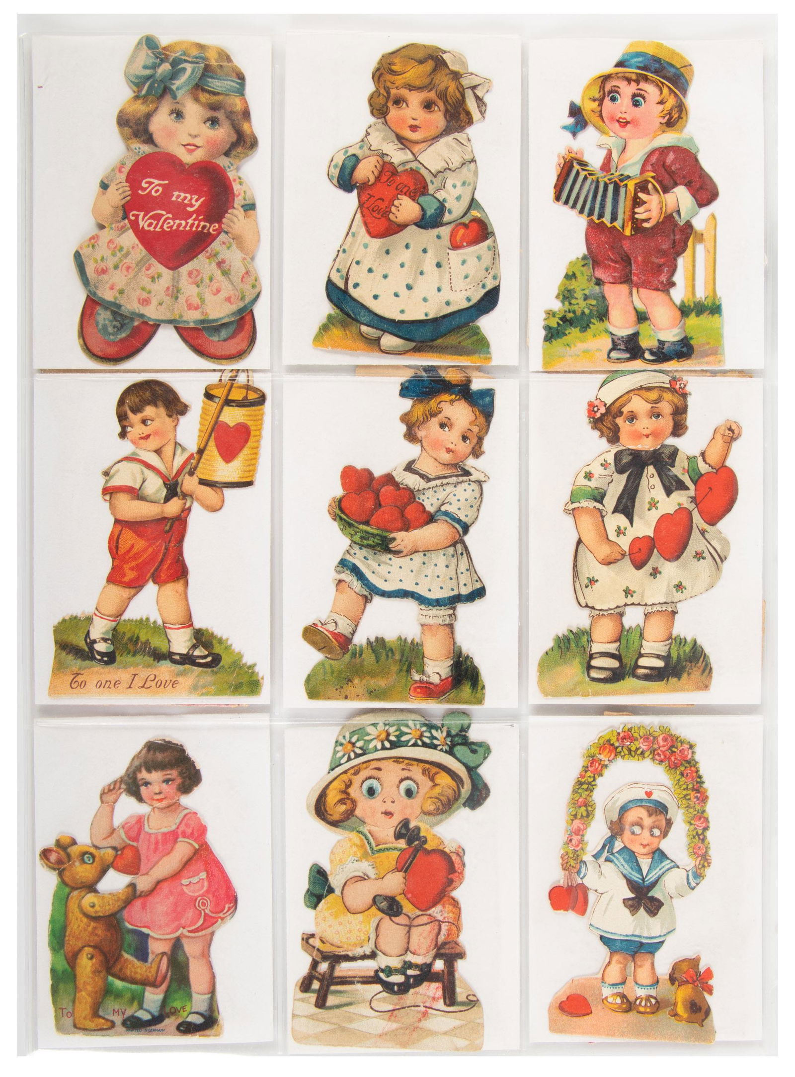 Album of 170 small Victorian Valentines (1 of 4)