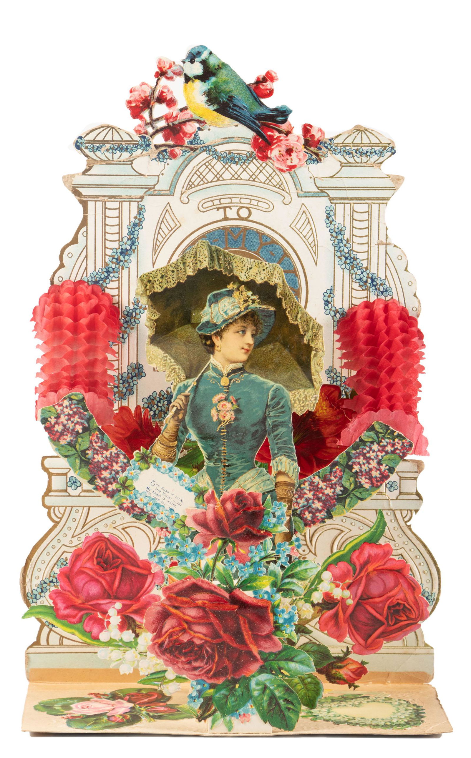 12 Victorian pop-up fold-out valentines (1 of 2)