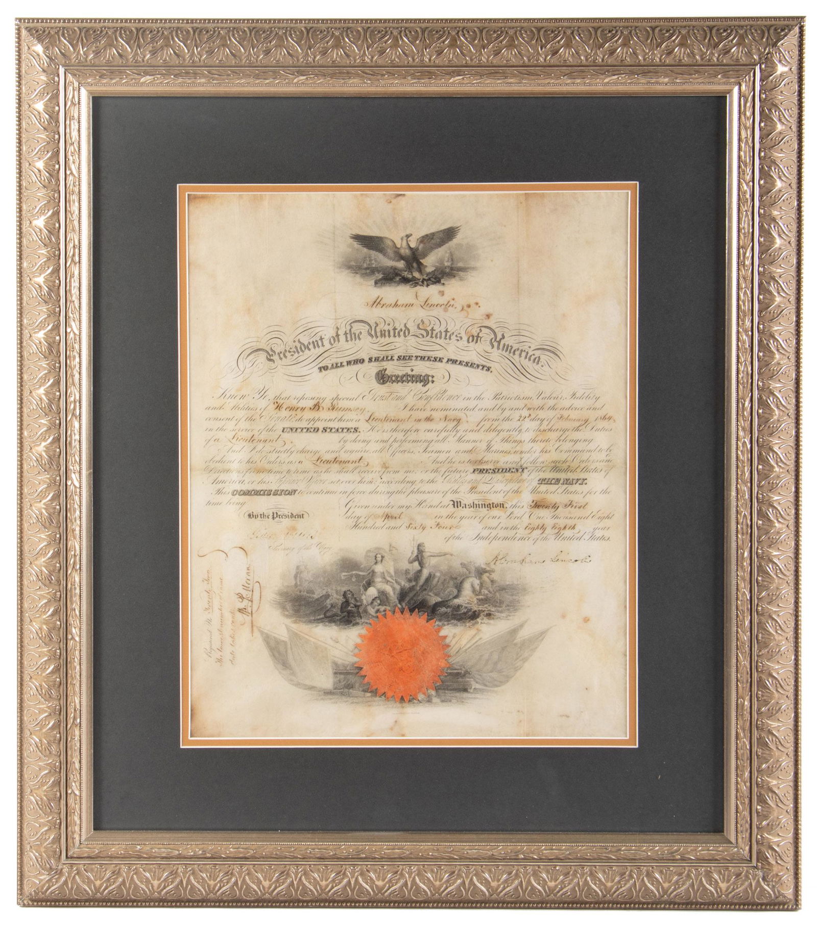 Signed by President Abraham Lincoln (1 of 8)
