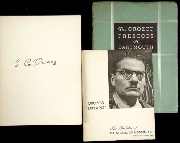 Art of José Clemente Orozco, signed: Title: José Clemente Orozco Author: Orozco, José Clemente Description: Introduction by Alma Reed. Plates throughout reproducing frescoes, murals and other artwork by Orozco; frontispiece portrait fr