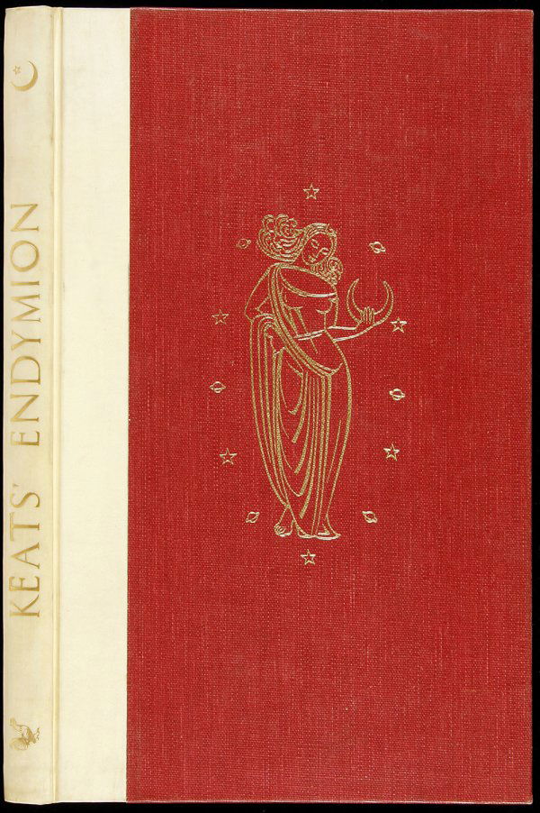 Keats' Endymion Golden Cockerel Press 1 of 500: Title: Endymion Author: Keats, John Description: 151, [1] pp. Woodcut engravings by John Buckland-Wright. 12¼x7¾, vellum-backed cloth. No. 450 of 500 copies.Printed at the Chiswick Press and bound b