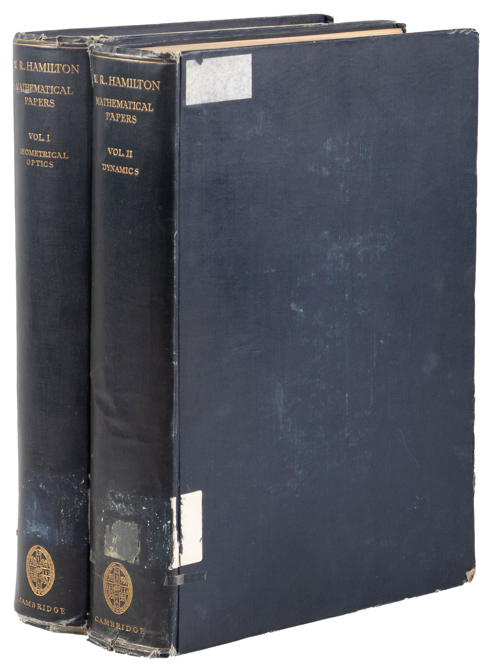 Mathematical Papers of W. R. Hamilton 2 Vols: Heading: (Mathematics) Author: Title: The Mathematical Papers of Sir William Rowan Hamilton Place Published: Cambridge Publisher:At the University Press Date Published: 1931 & 1940 Des