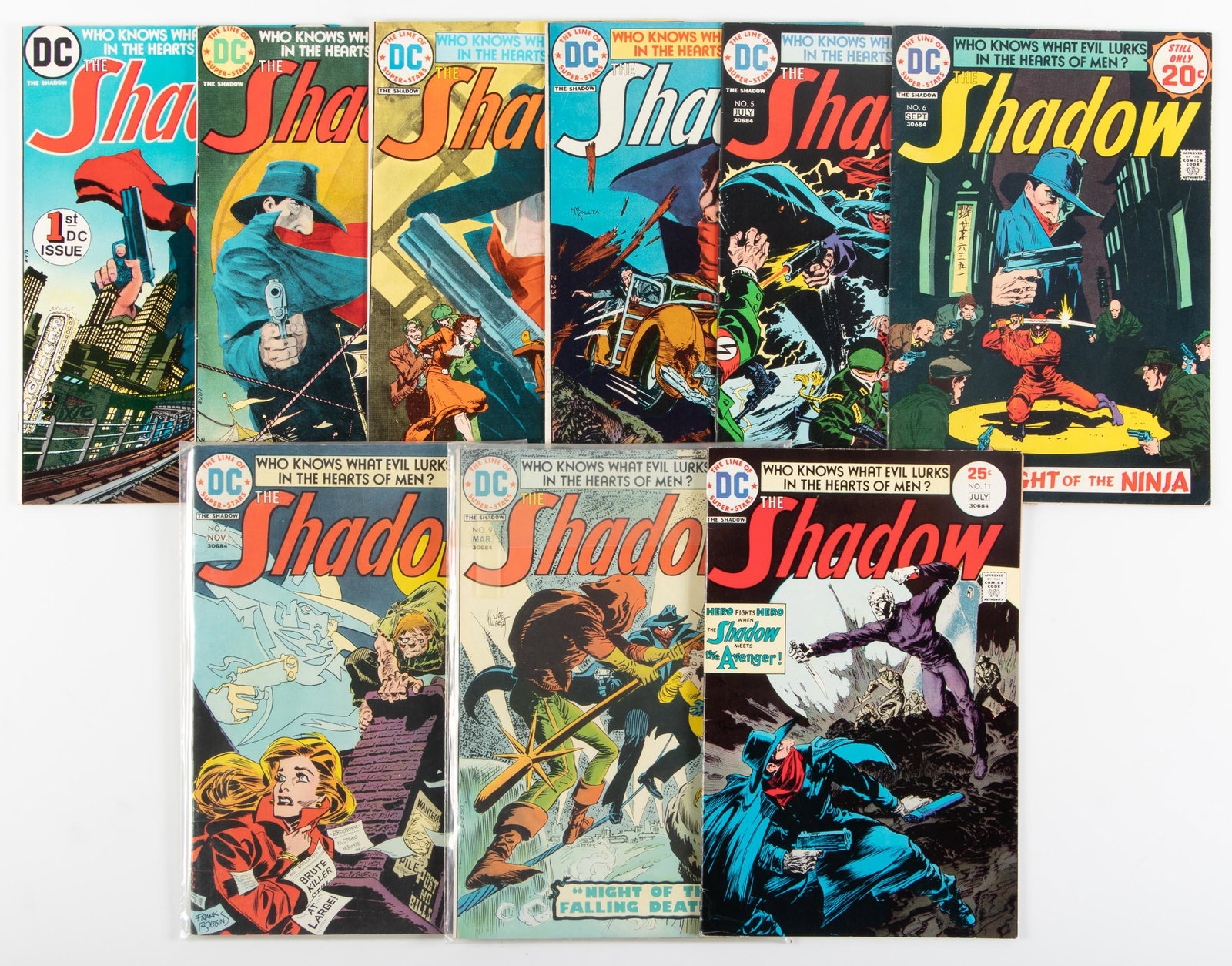 The Shadow #'s 1-11 * VG/Fine * Kaluta: Heading: Author: DC, Harvey and Other Publishers Title: The Shadow: Lot of Eleven Comics Place Published: Publisher: Date Published: 1970s Description: Comprises #'s 1-11. Gene