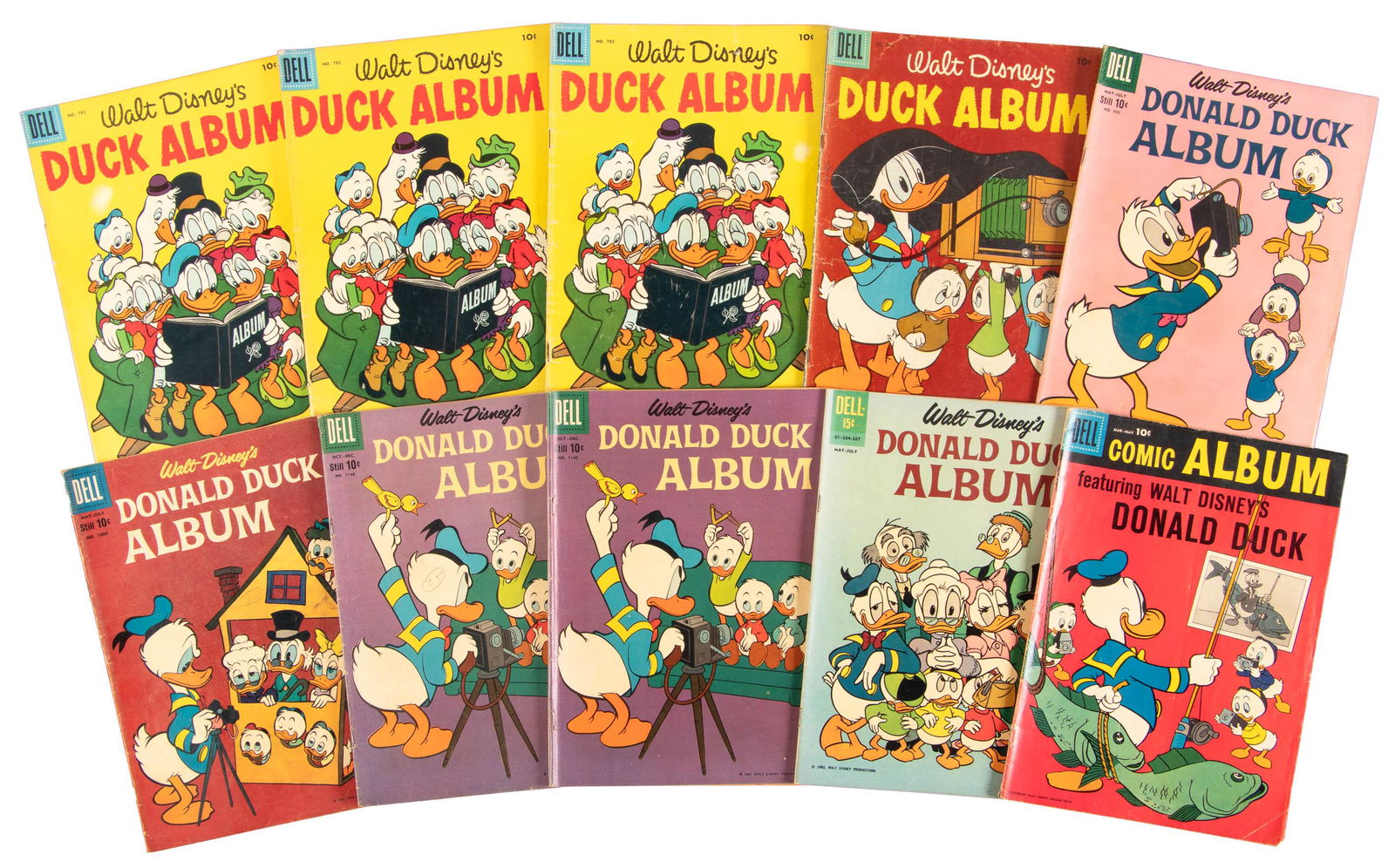 Duck Album: Lot of Ten Comics * Good * 1957-62 (1 of 2)