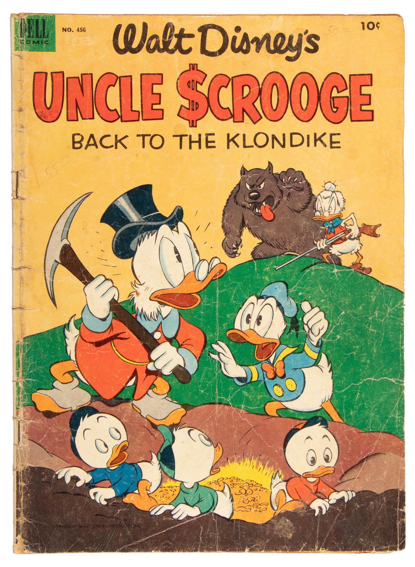 Uncle Scrooge * Dell Four Color #456 * Back to the: Heading: Author: Dell Title: Uncle Scrooge (Four Color No. 456) Place Published: Publisher: Date Published: 1953 Description: Fair/Good. Creased, rumpled, nicked, worn, staple
