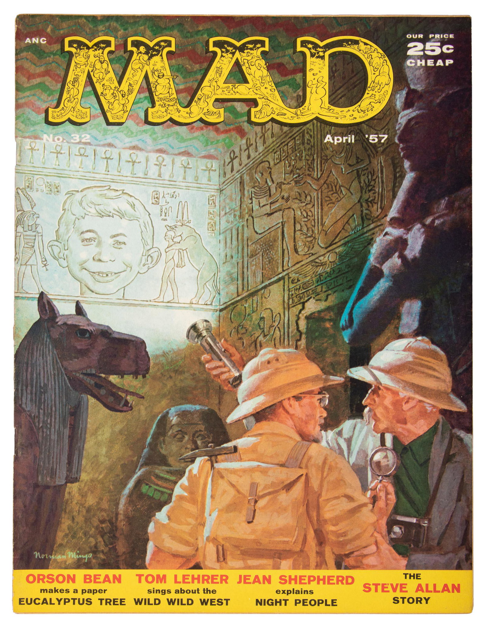MAD #32 * VG- * 1957 * Orlando, Woodbridge, Drucker: Heading: Author: EC Publications Title: MAD No. 32 Place Published: Publisher: Date Published: 1957 Description: VG-. Nice copy, but with staple rust. Orlando, Woodbridge, Druc