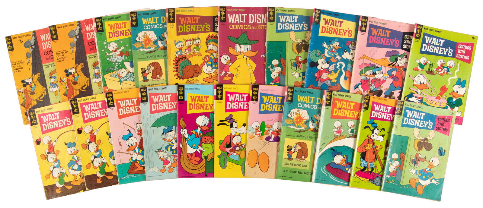 Walt Disney's Comics and Stories: Lot of 21 Gold Key (1 of 2)