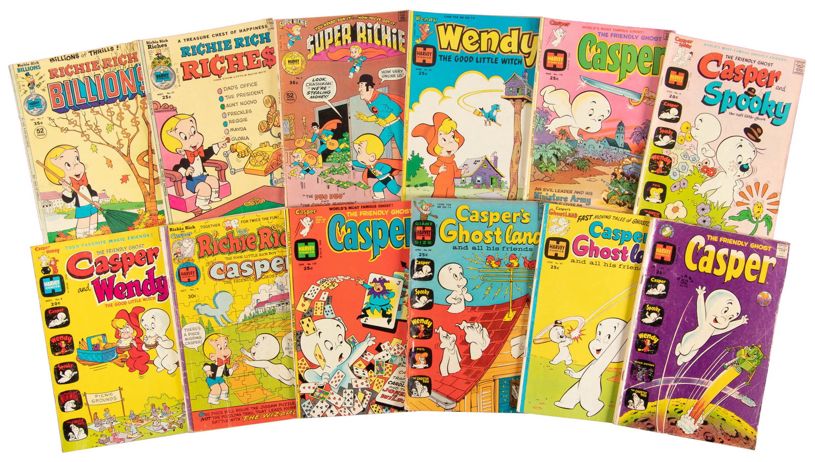 Harvey Comics: Lot of 25 * 1970s: Heading: Author: Harvey Comics Title: Lot of 25 Harvey and Other Humor Comics Place Published: Publisher: Date Published: 1970s Description: Generally Good. Includes various Ca