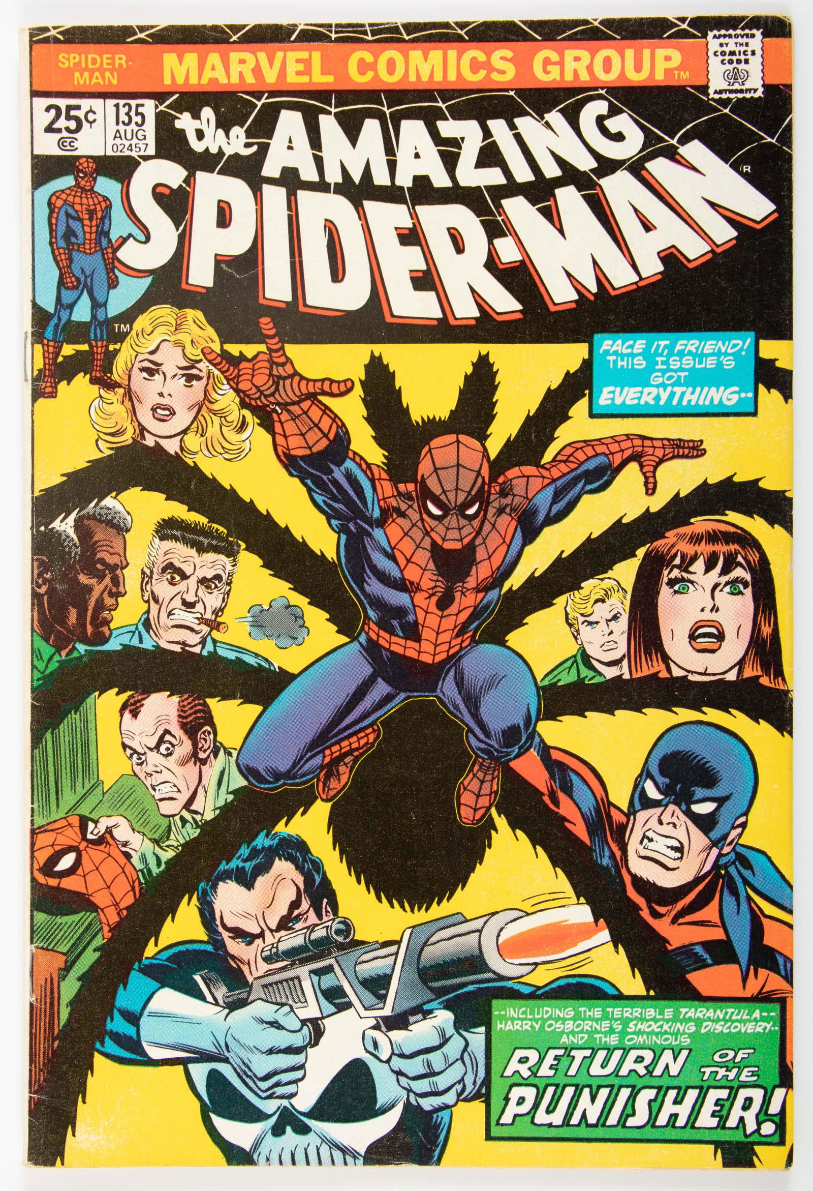 Amazing Spider-Man #135 * VG+ * 1974 * 2nd Punisher (1 of 2)