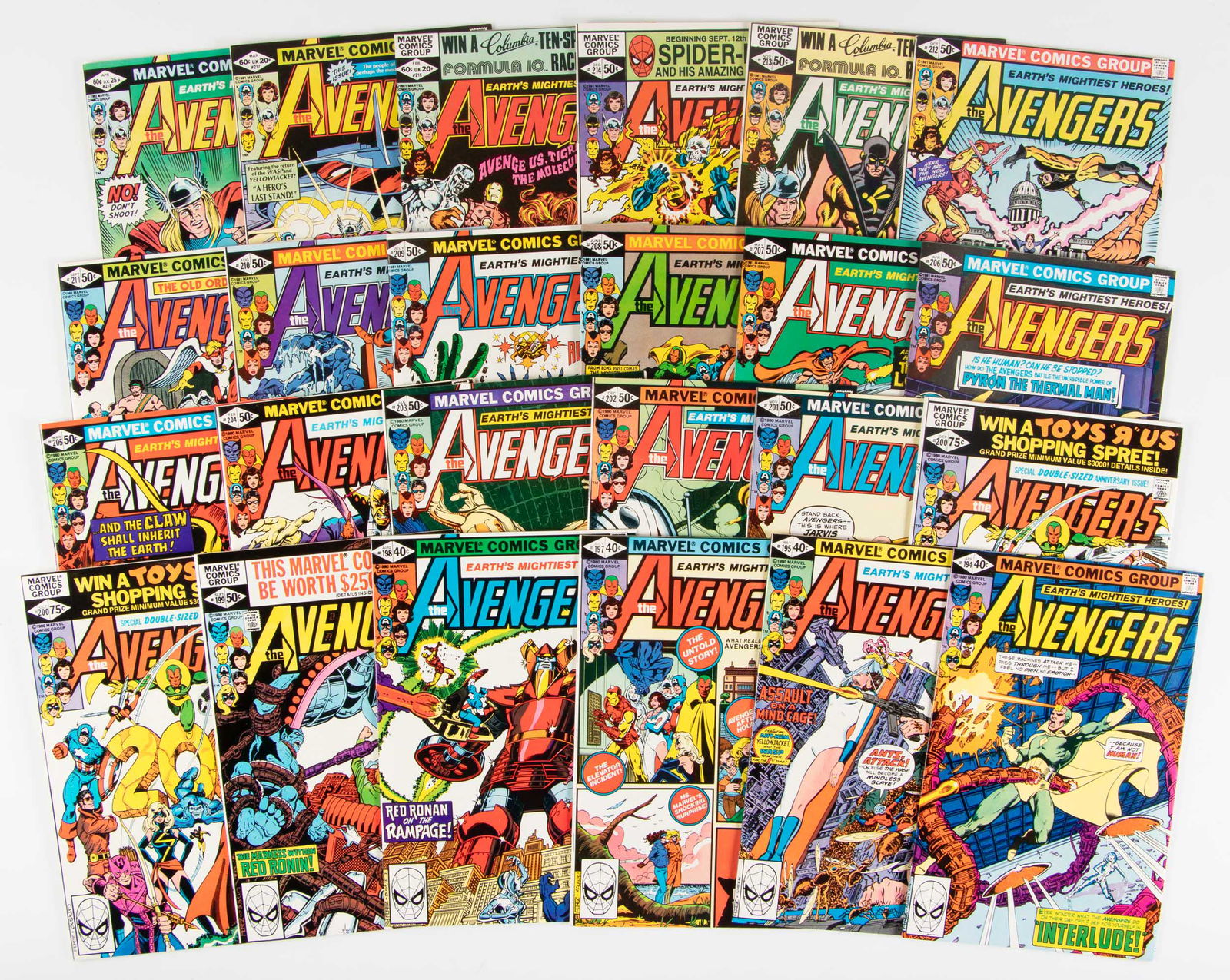 Avengers: Lot of Approx. 70 Comics * 1970s-80s * VF (1 of 1)