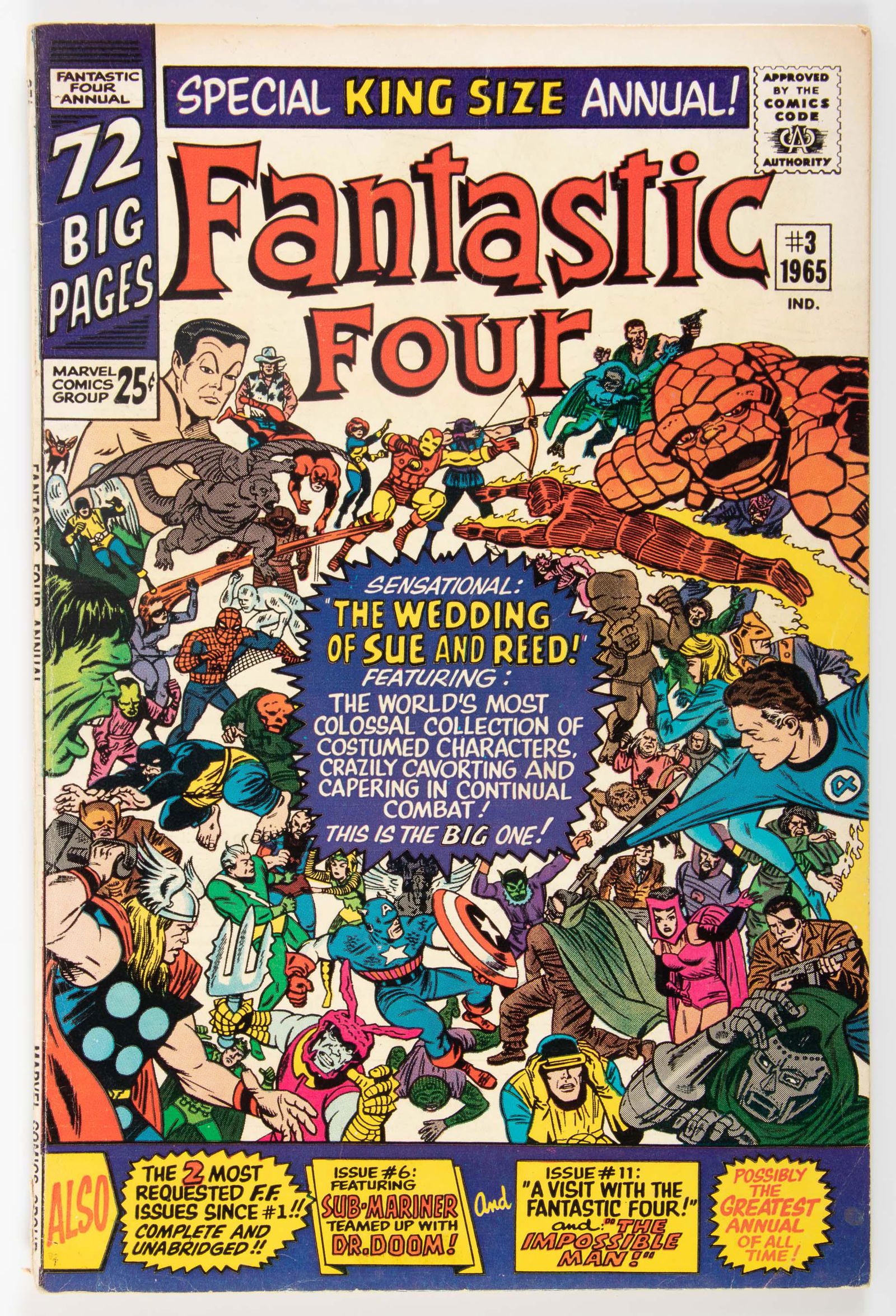 Fantastic Four Annual #3 * VG * 1965 (1 of 2)
