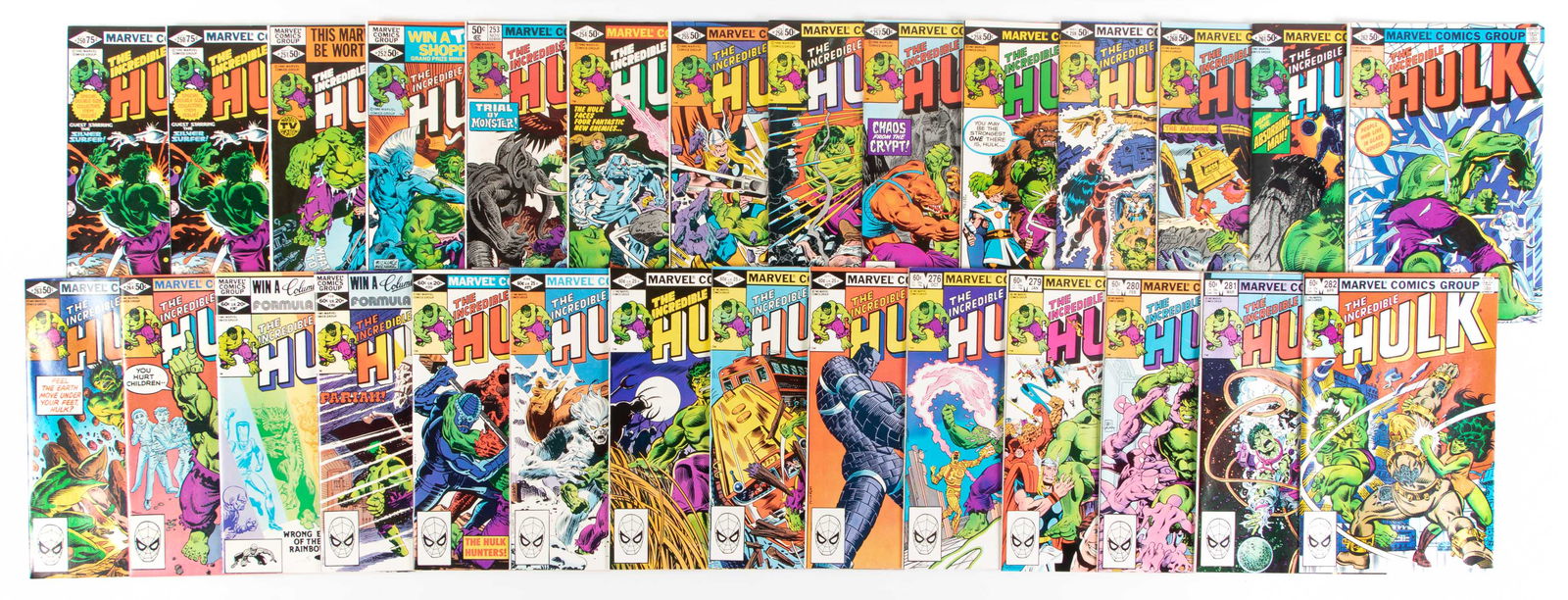Incredible Hulk: Lot of Approx. 55 Comics, 1980s-90s (1 of 2)