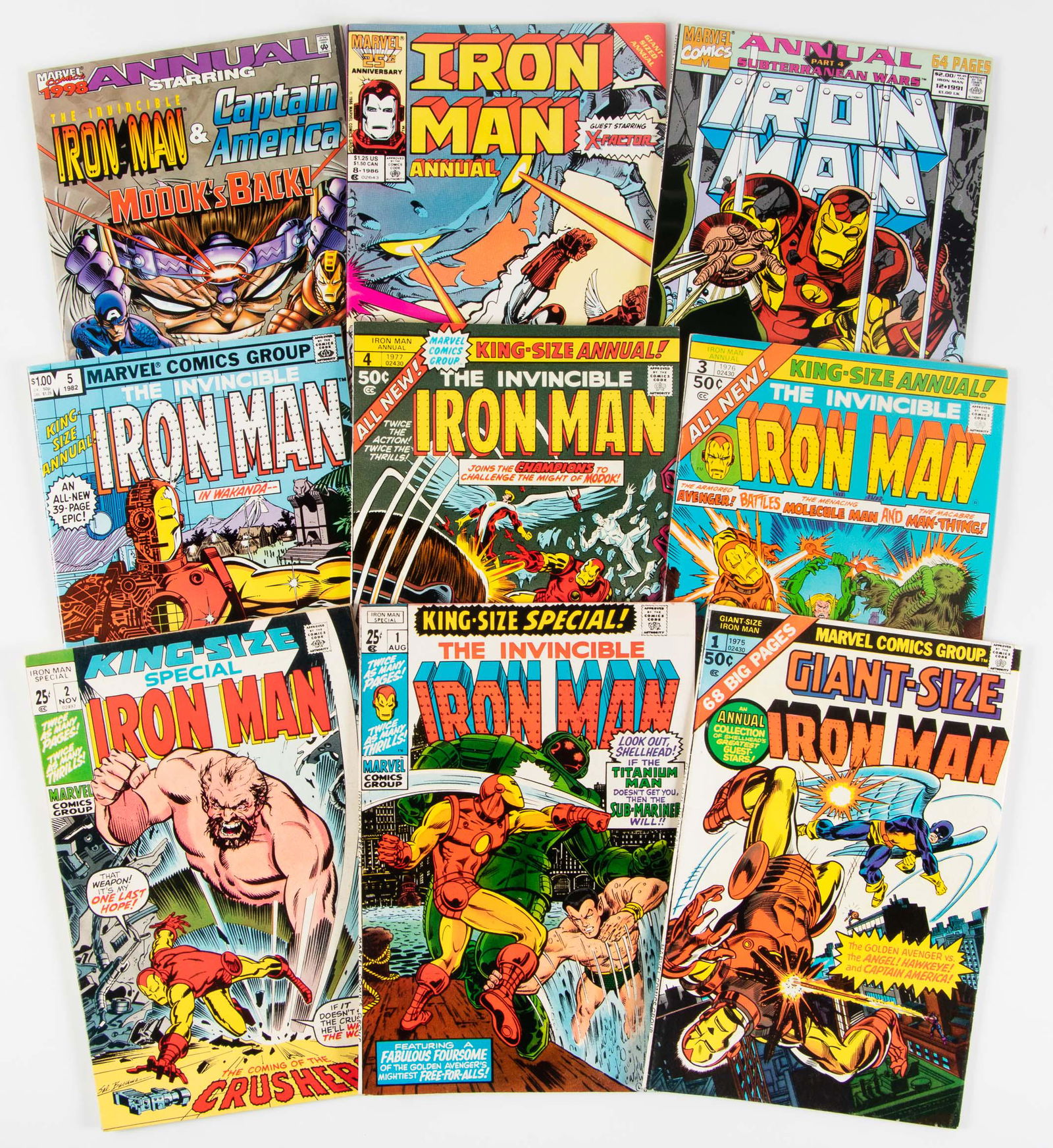 Iron Man: Lot of 9 Annuals and Specials * 1970s-90s (1 of 1)