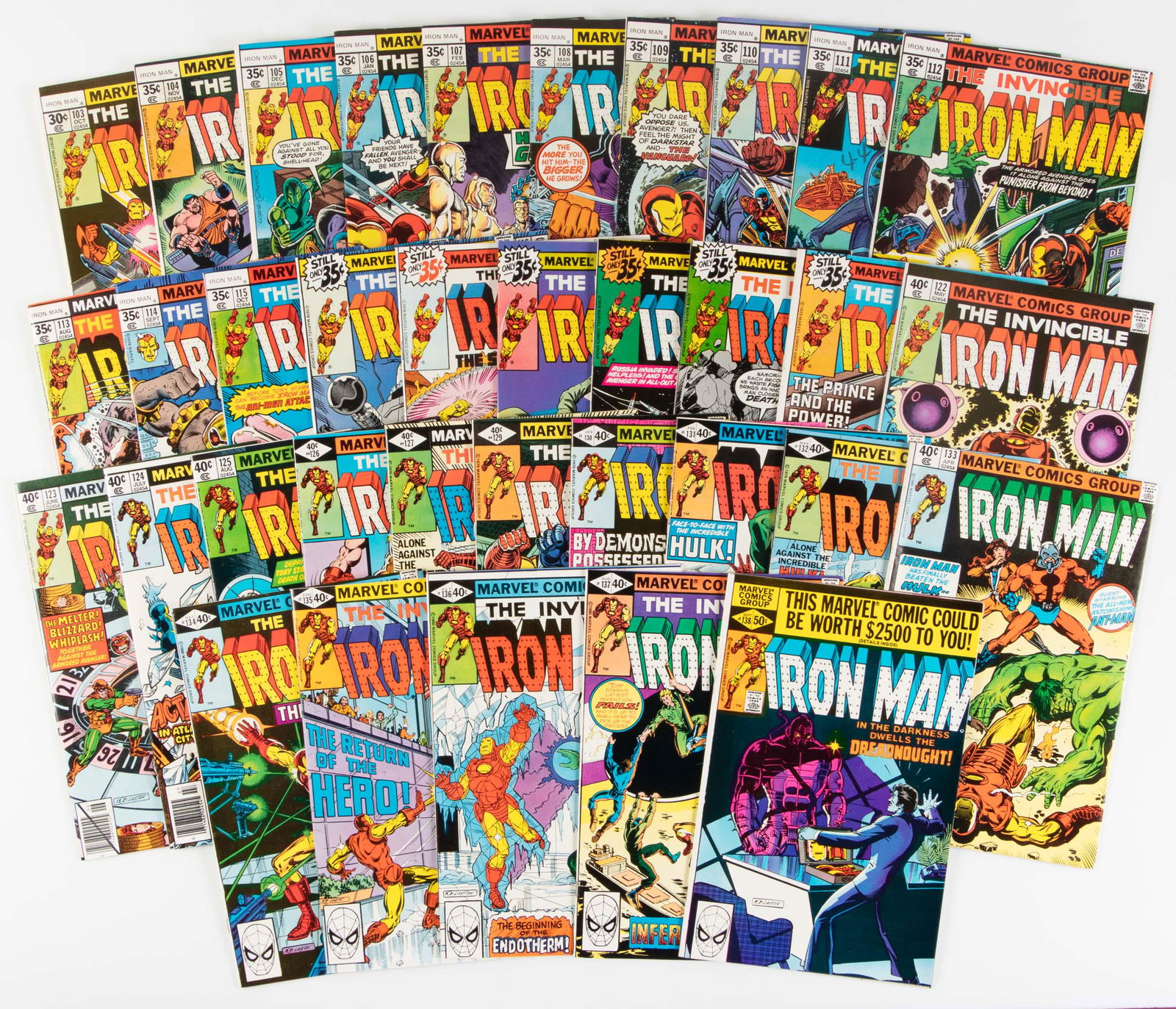 Iron Man: Lot of Approx. 35 Comics * 1970s-80s * VF (1 of 1)