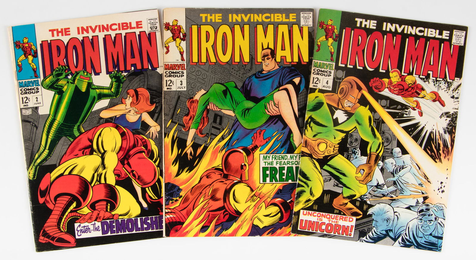 Iron Man #'s 3, 4 & 5 * VG to Fine * 1968 * Johnny (1 of 2)