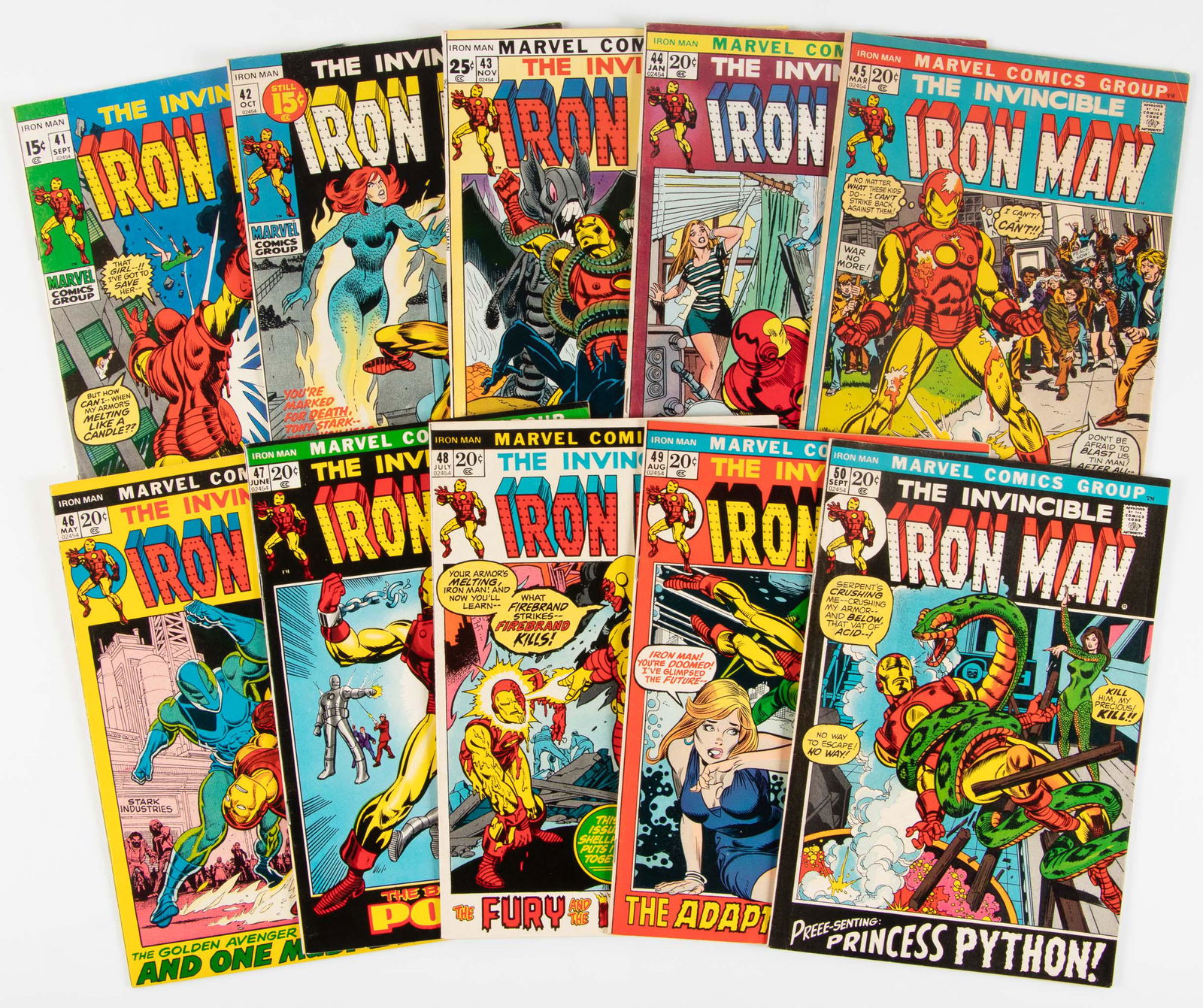 Iron Man #'s 41-50 * Fine/VF (1 of 1)