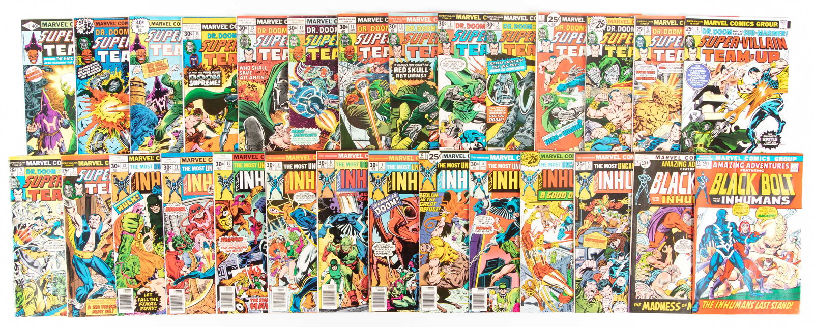 Marvel Comics: Lot of 28 Comics, 1970s * Inhumans (1 of 1)