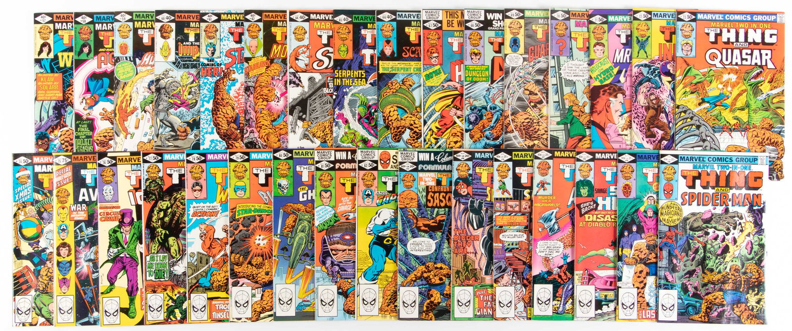 Marvel Two-In-One: Lot of 65 Comics (1 of 2)